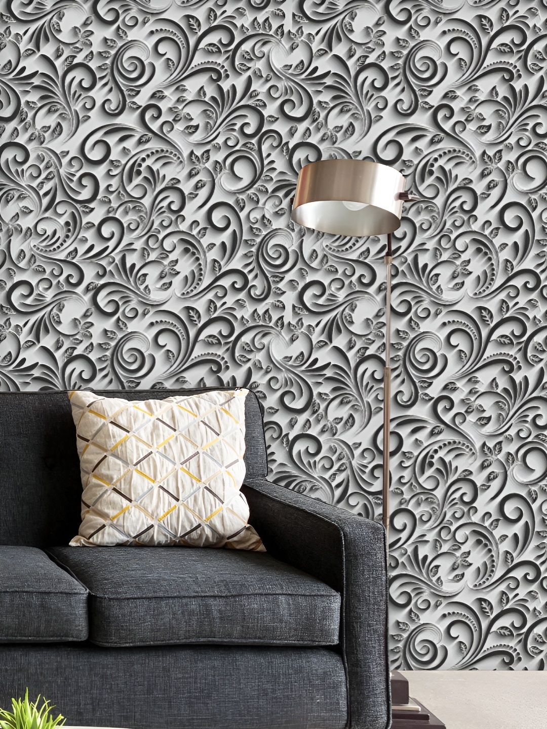 

ArtzFolio Printed UV-Resistant Anti-Bacterial D Floral Art Peel & Stick Wallpaper, Multi