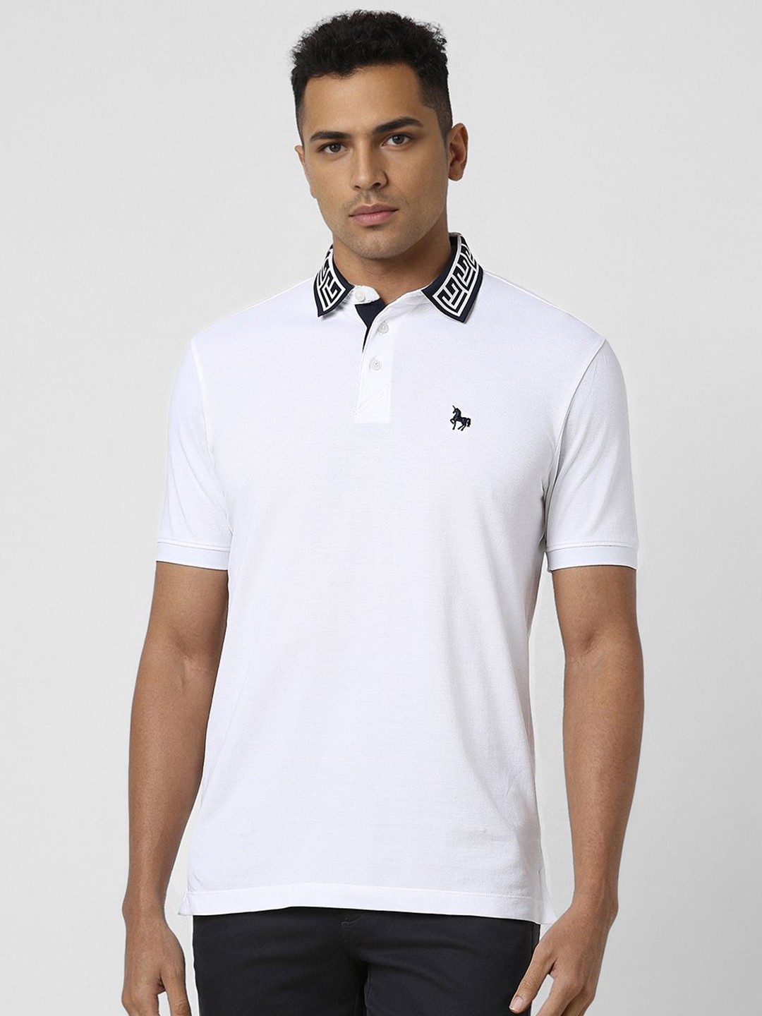 

Van Heusen Sport Men Printed Polo Collar T-shirt, White