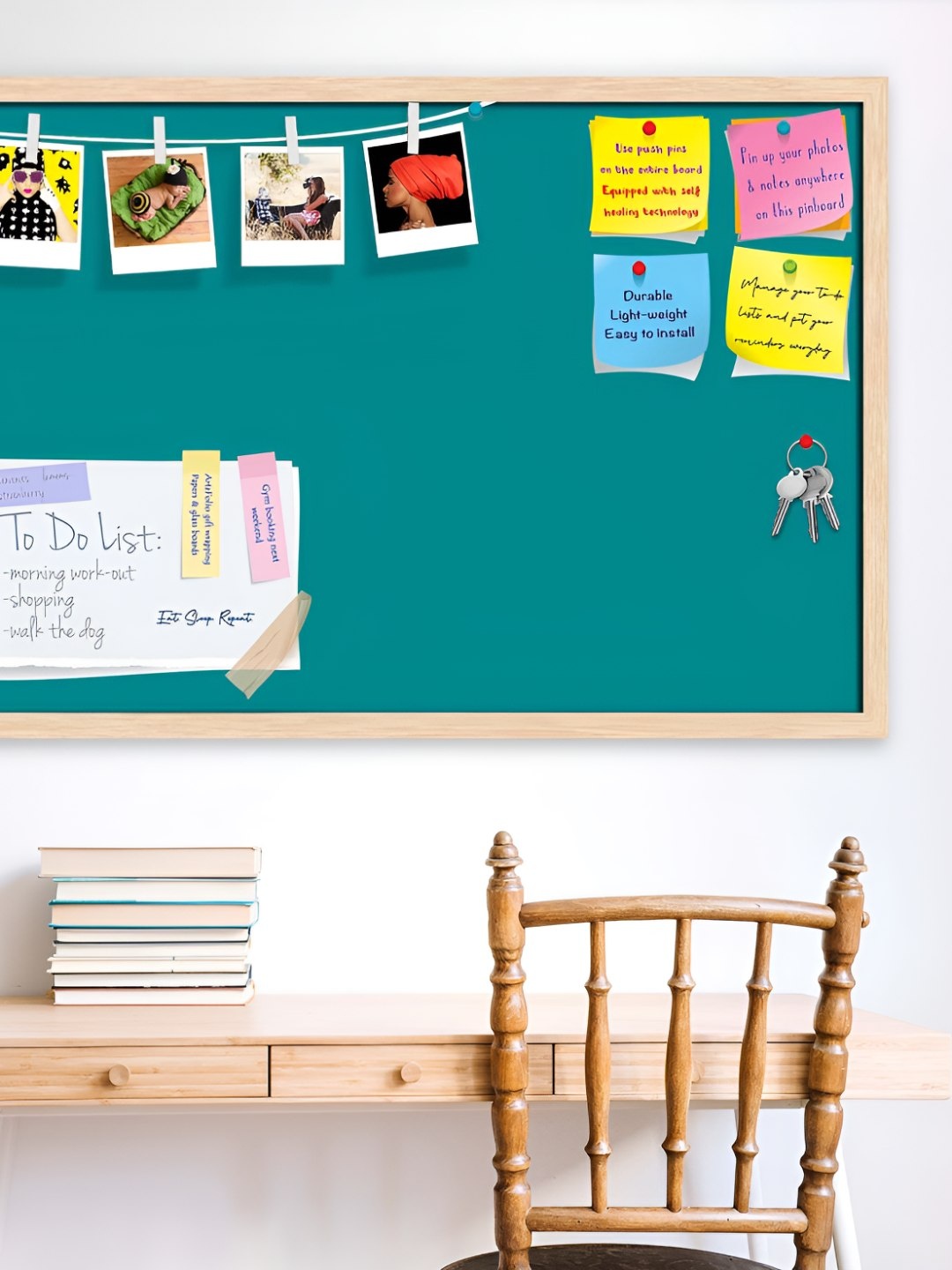 

ArtzFolio Wooden Notice Pin Board, Green