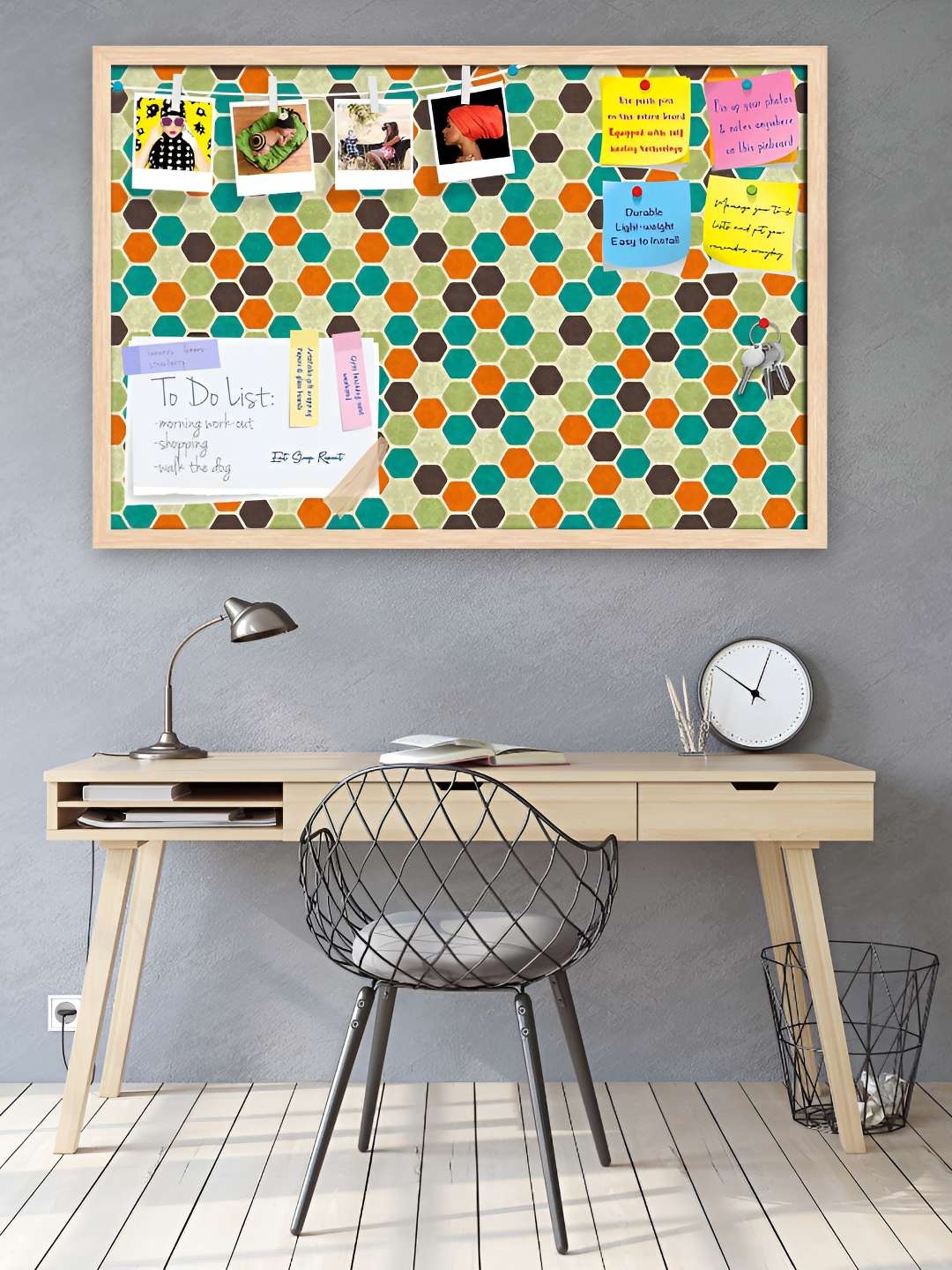 

ArtzFolio Wooden Notice Pin Board, Multi