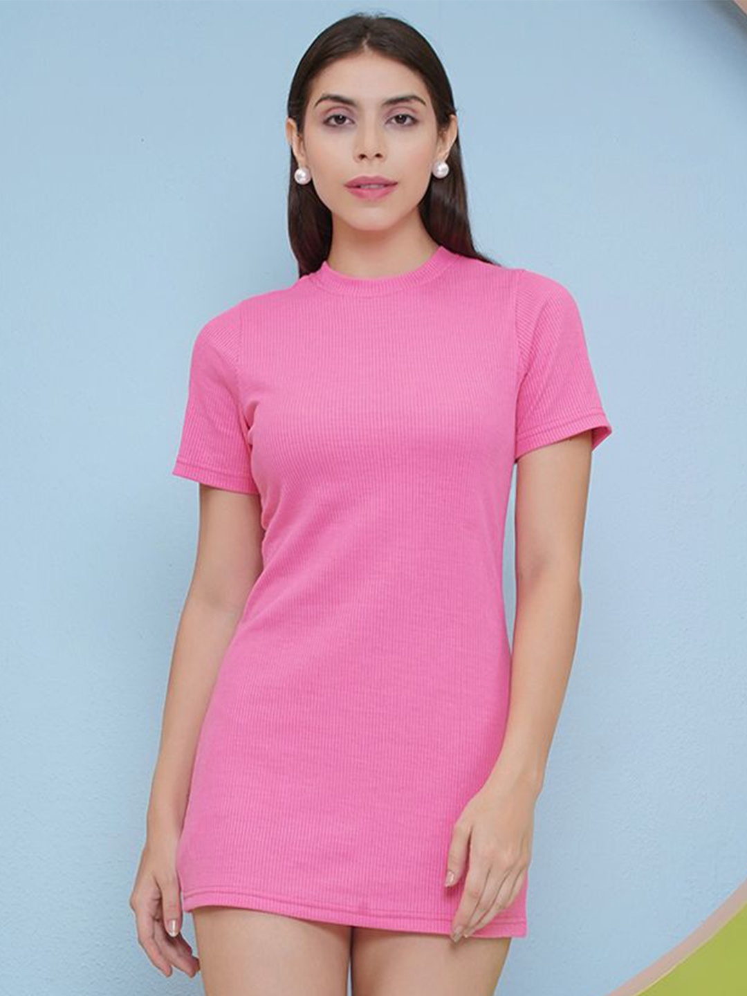 

PUELLA Round-Neck T-shirt Dress, Pink