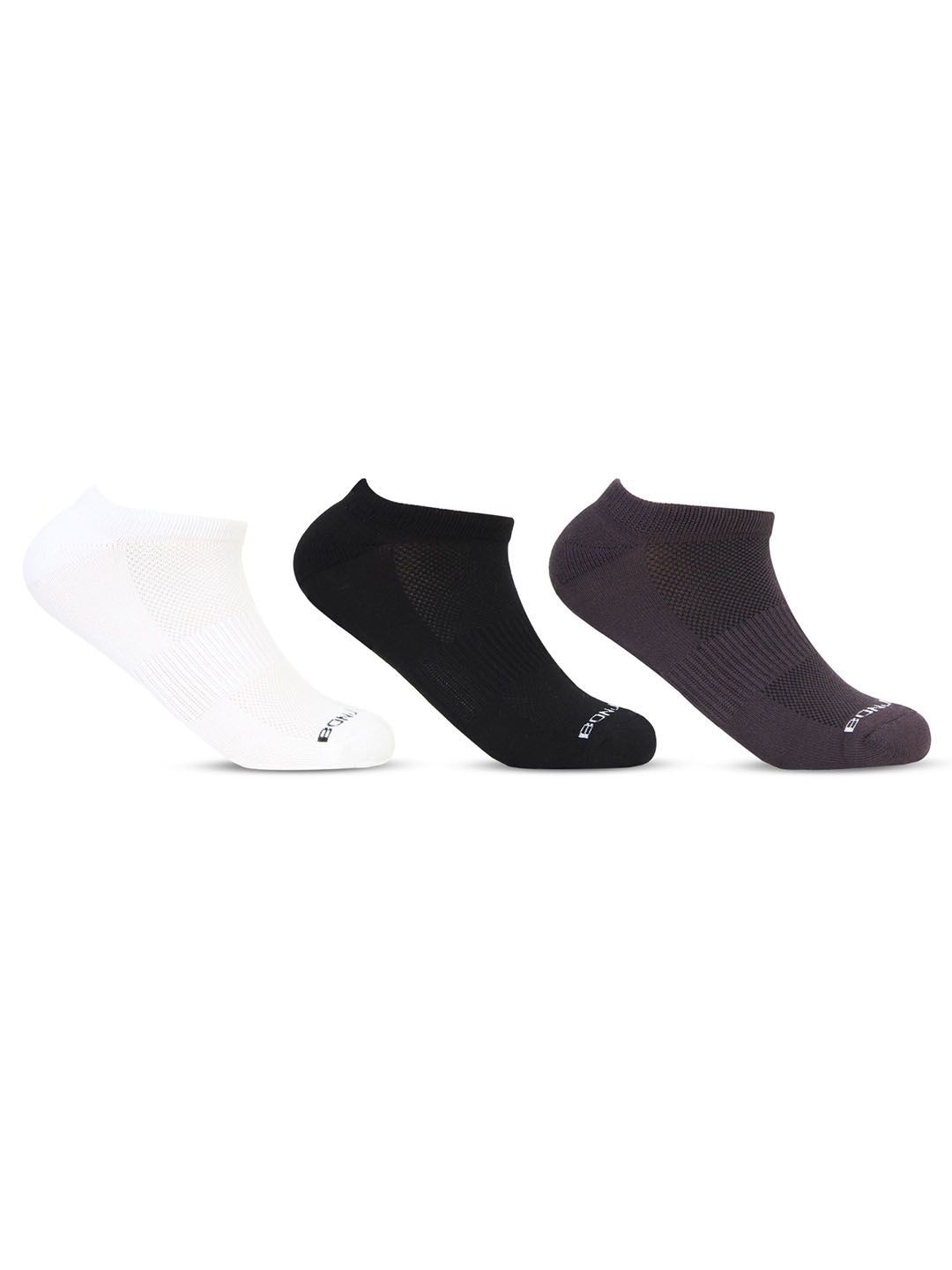 

Bonjour Men Pack Of 3 Ankle-Length Socks, White