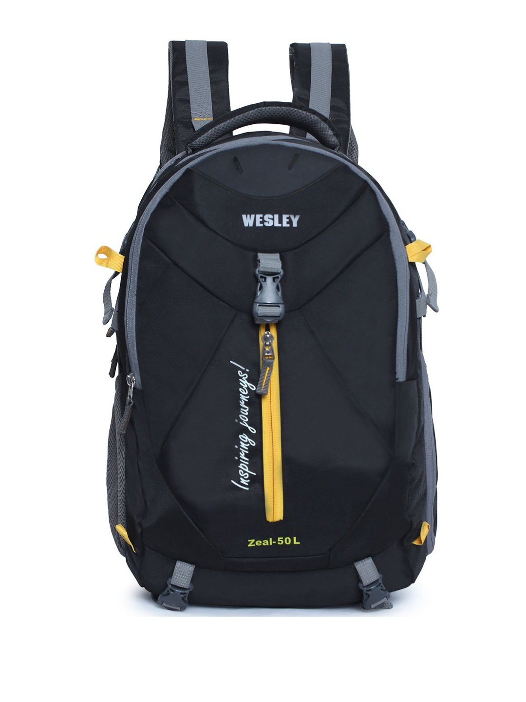 

Wesley Unisex Typography Backpack, Black