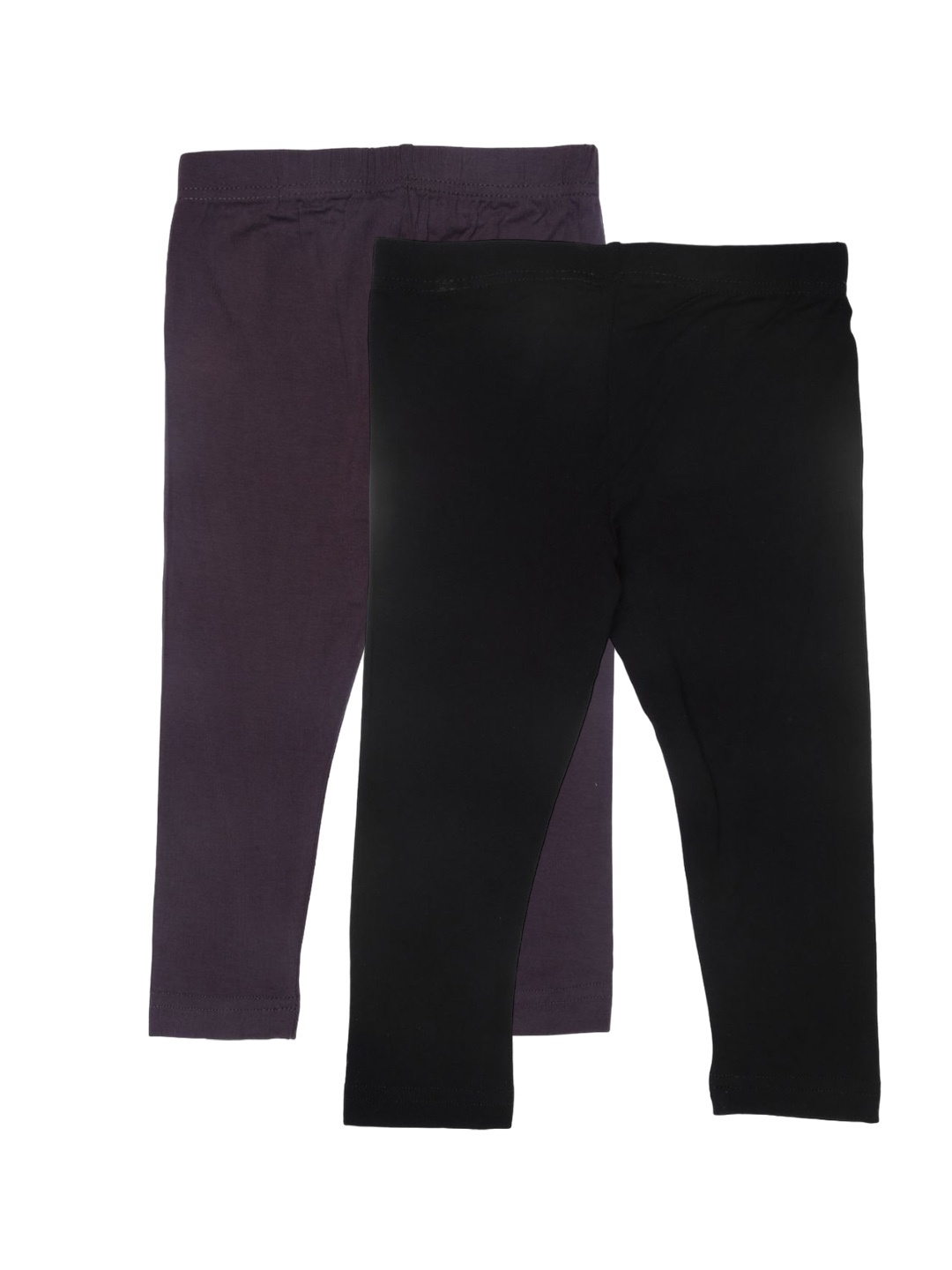 

De Moza Girls Pack Of 2 Ankle-Length Leggings, Black