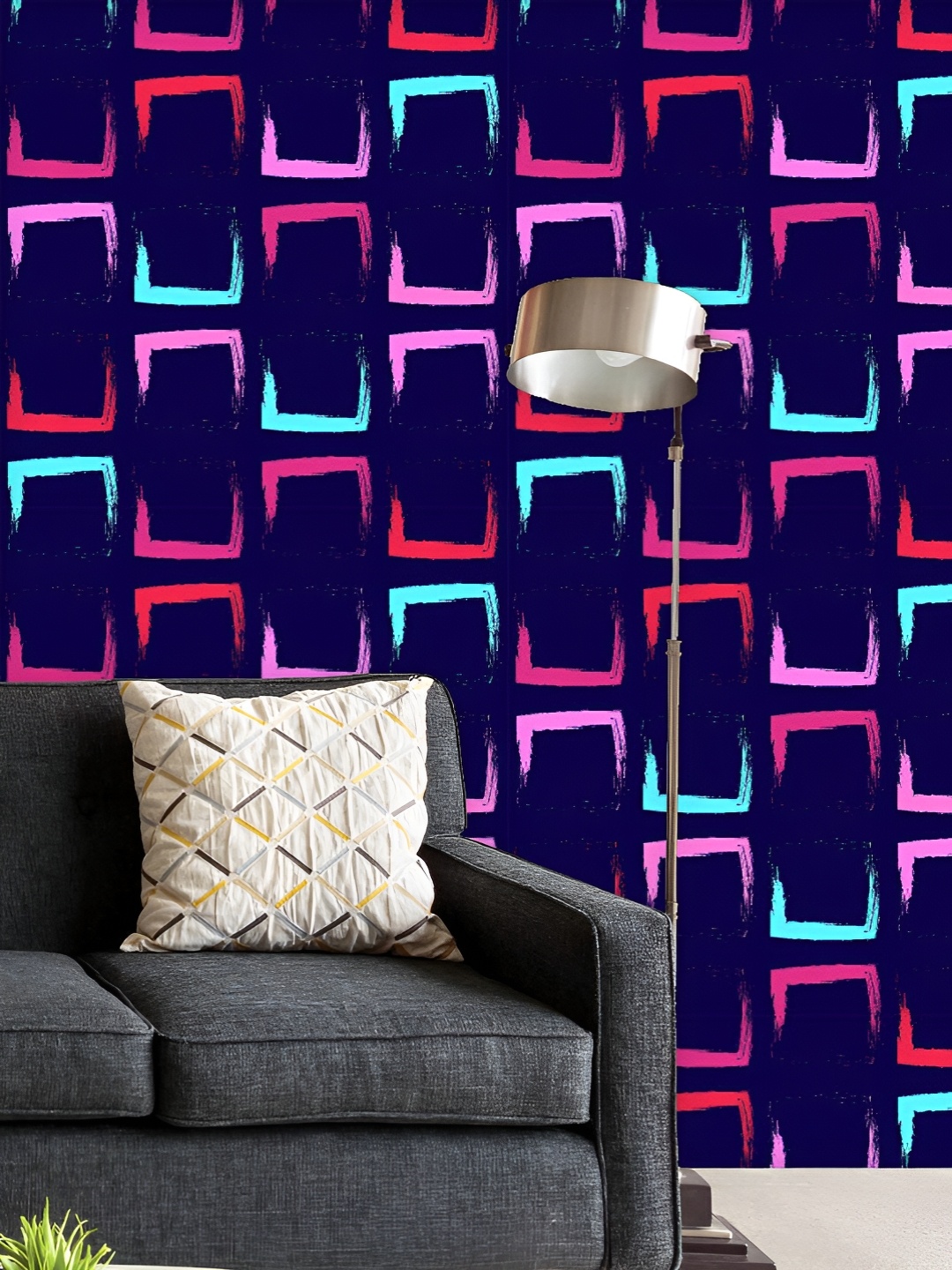 

ArtzFolio Printed UV-Resistant Anti-Bacterial Abstract Brush Stroke Peel & Stick Wallpaper, Multi