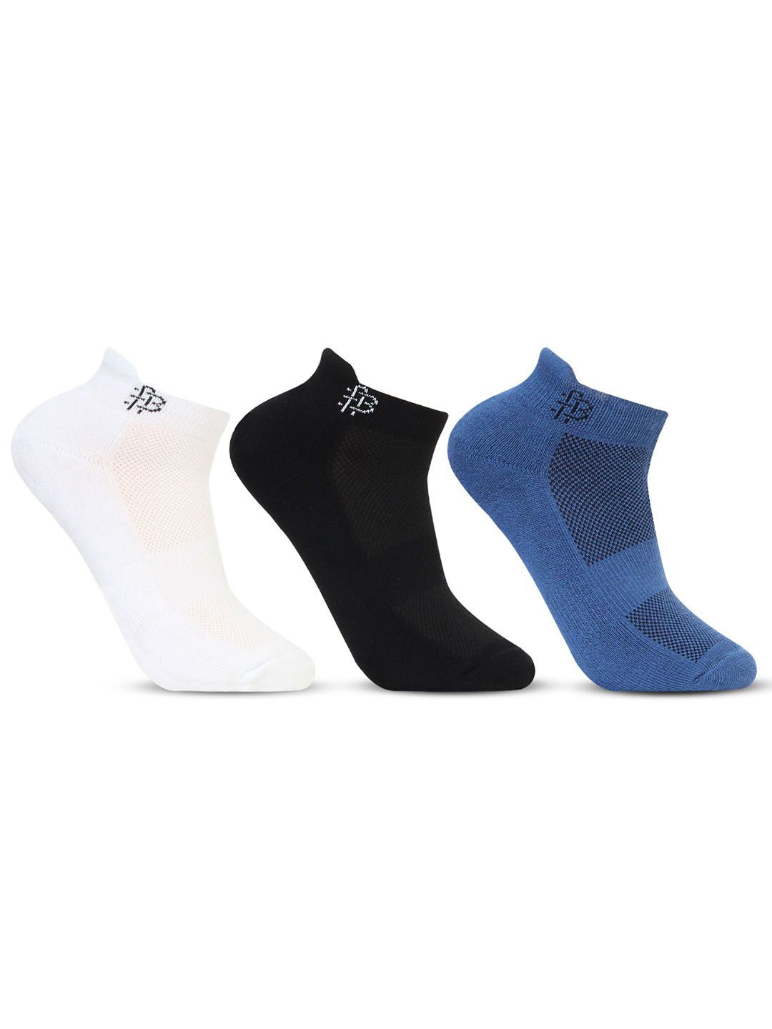 

Bonjour Men Pack Of 3 Ankle-Length Socks, Blue