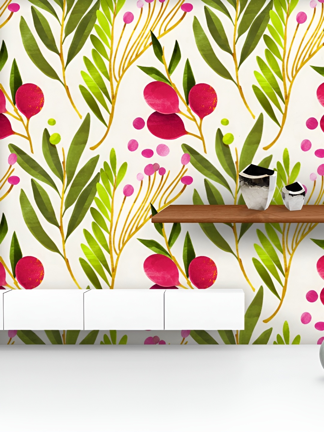 

ArtzFolio Printed UV-Resistant Anti-Bacterial Botanical Floral Peel & Stick Wallpaper, Multi