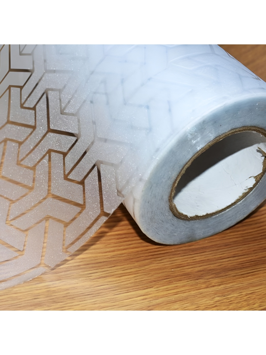 

CVANU Transparent Geometric Printed Self-Adhesive Window Film Sticker