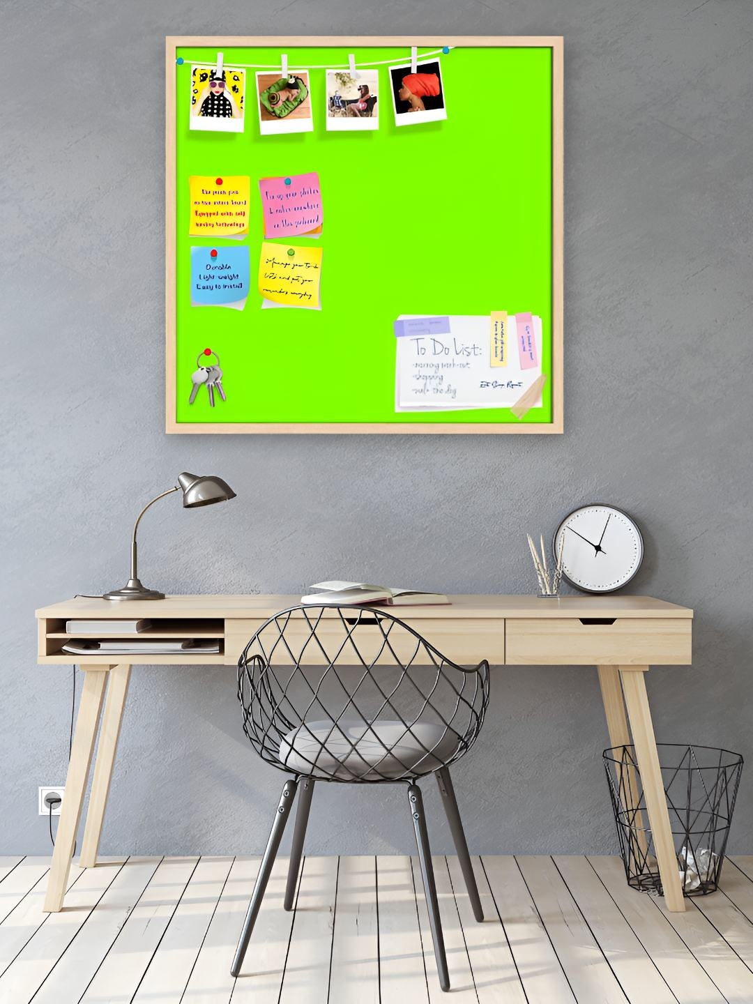 

ArtzFolio Wooden Notice Pin Board, Green