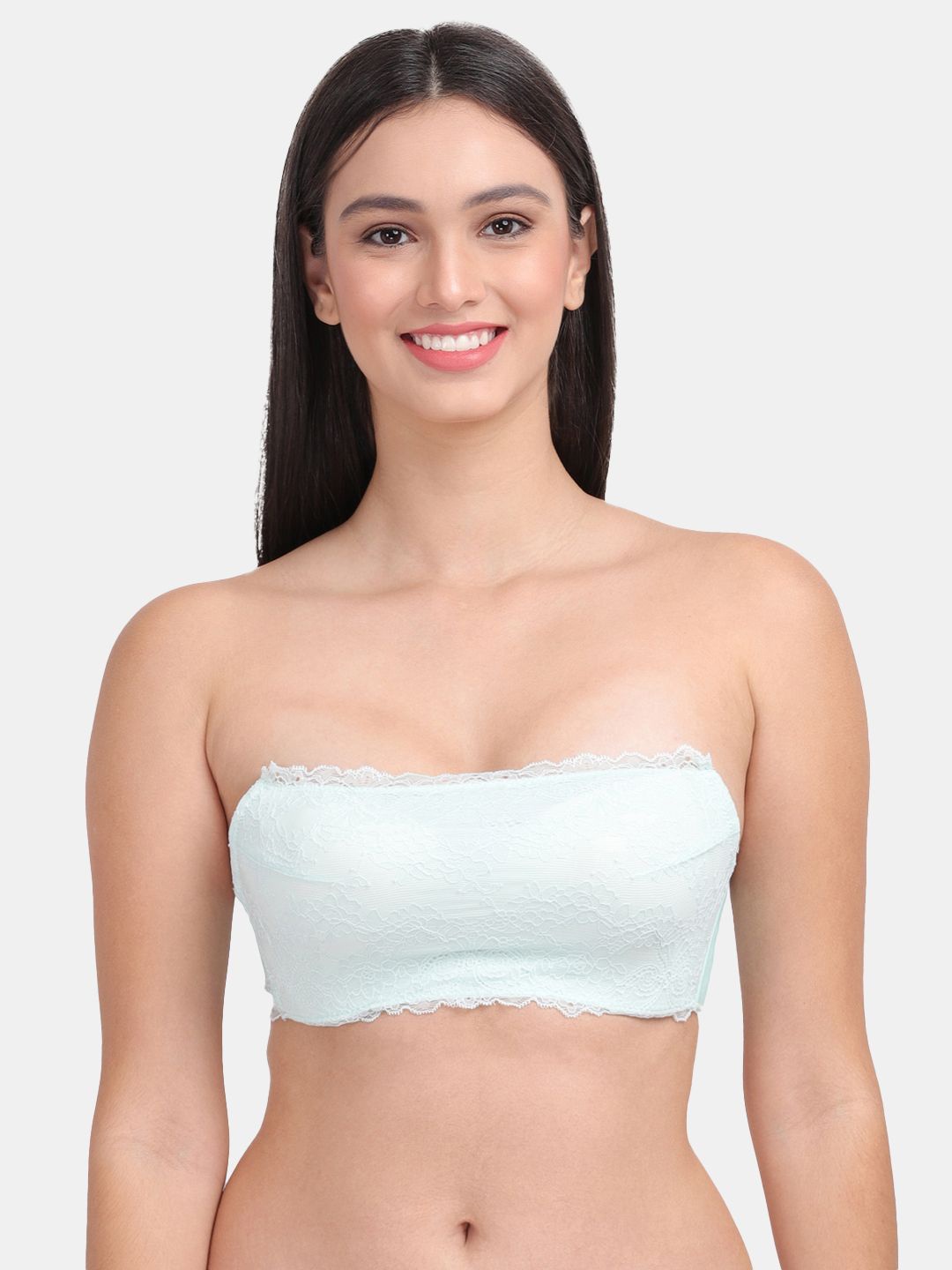 

Amour Secret Floral Half Coverage Heavily Padded Bra, Green