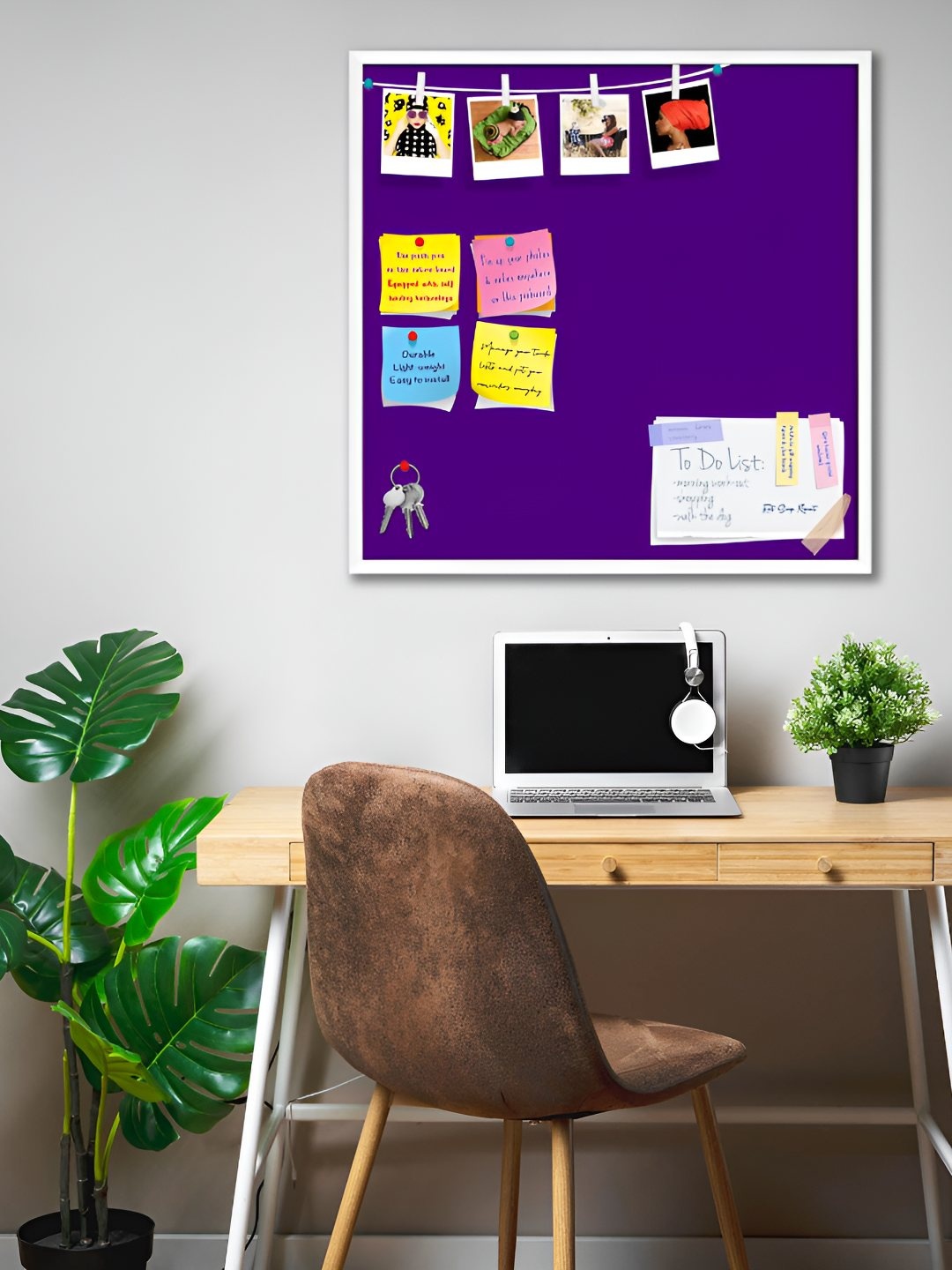 

ArtzFolio Wooden Notice Board, Purple