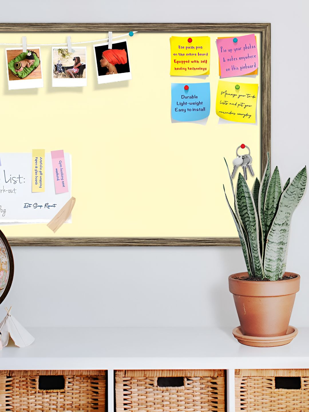 

ArtzFolio Wooden Notice Pin Board, Yellow