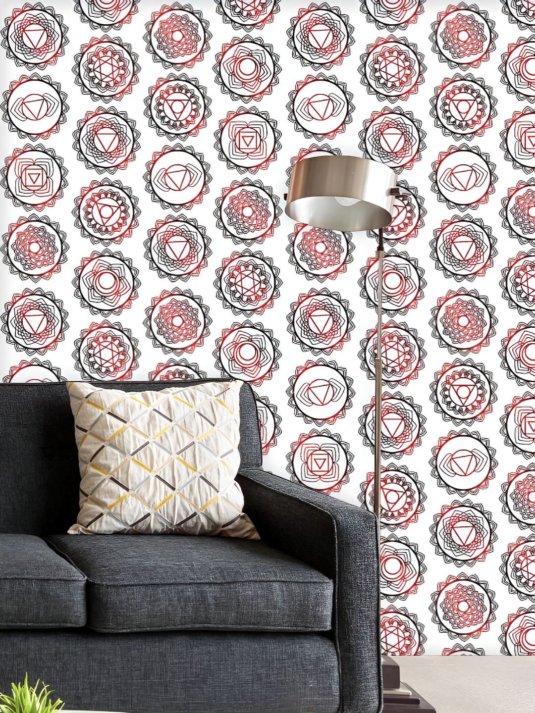 

ArtzFolio Printed UV-Resistant Anti-Bacterial Chakra Mandalas Peel & Stick Wallpaper, Multi