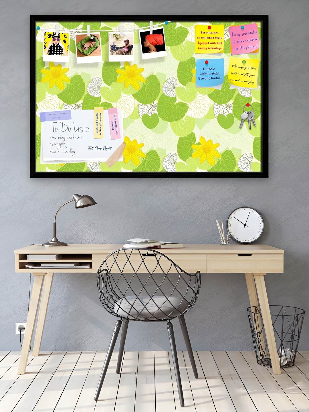 

ArtzFolio Wooden Notice Pin Board, Multi