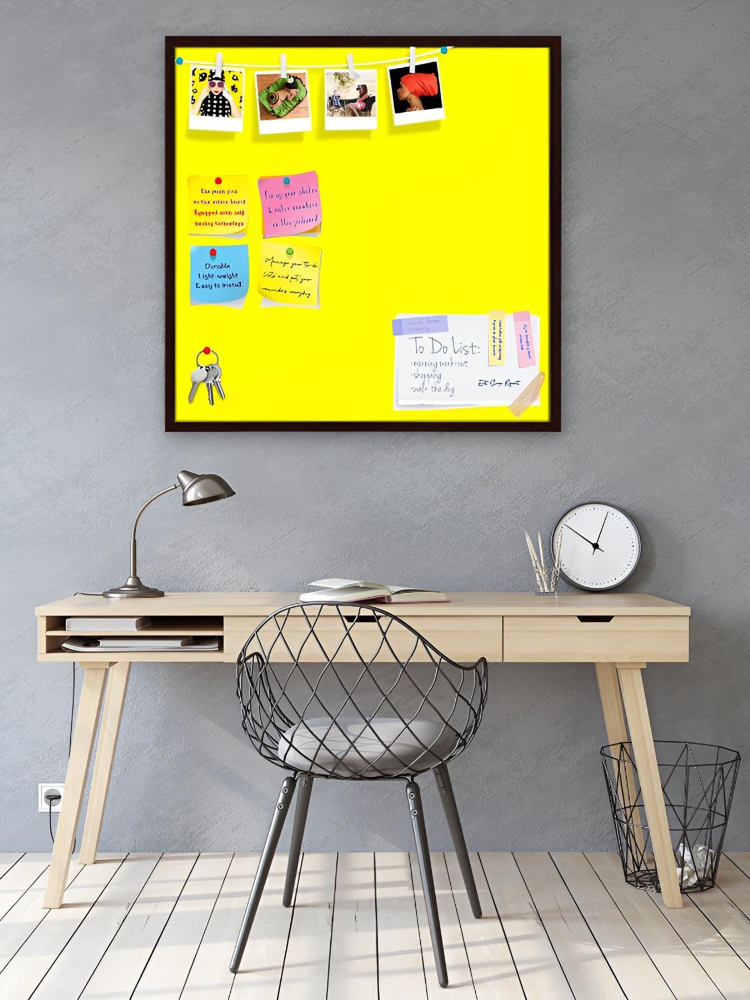 

ArtzFolio Wooden Notice Pin Board, Yellow