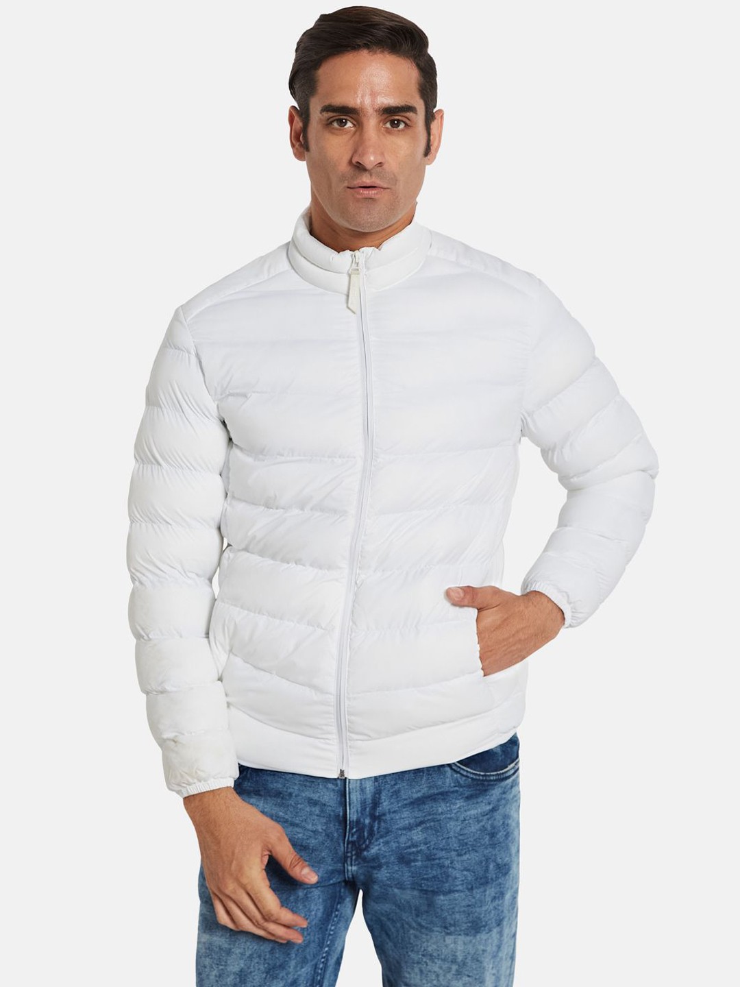 

METTLE Men Jacket, White