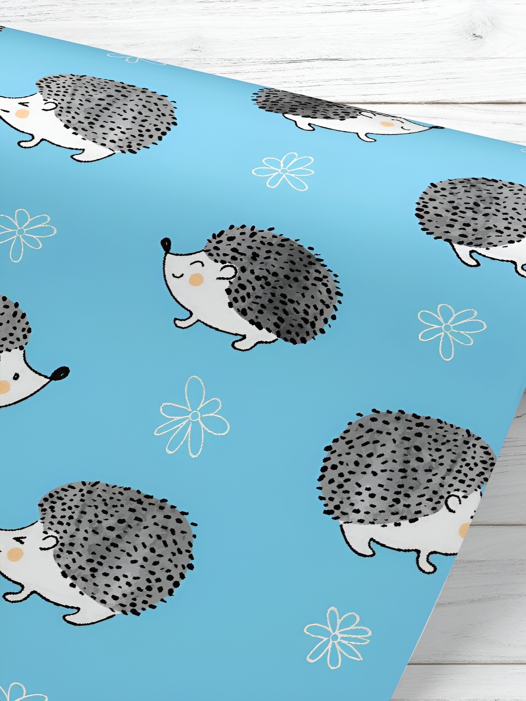 

ArtzFolio Blue & Grey Printed UV Resistant Wallpaper