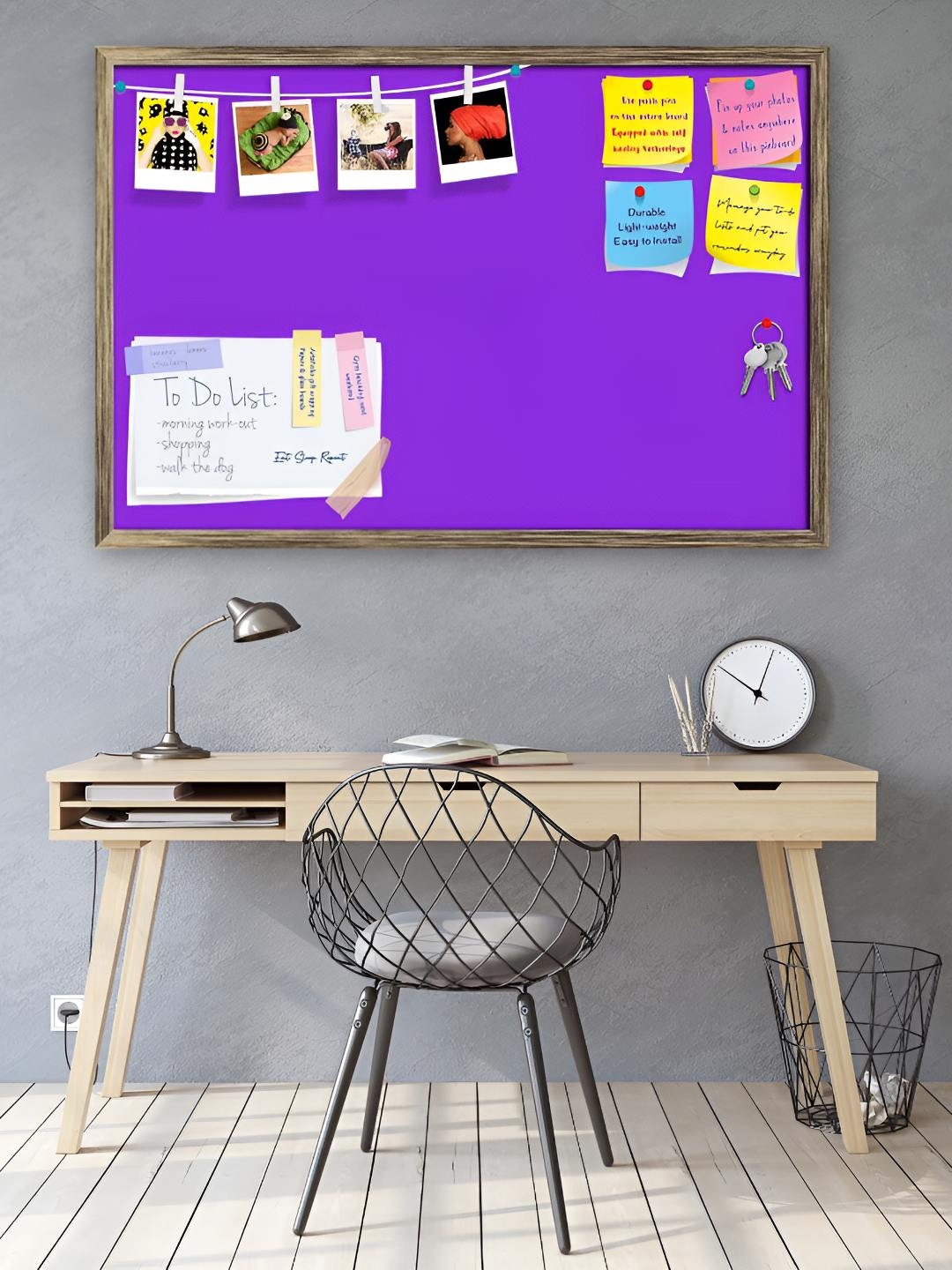 

ArtzFolio Wooden Notice Pin Board, Blue