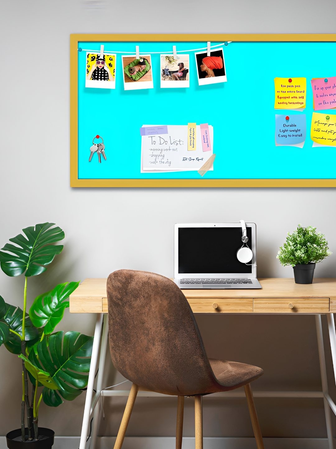 

ArtzFolio Wooden Notice Pin Board, Blue