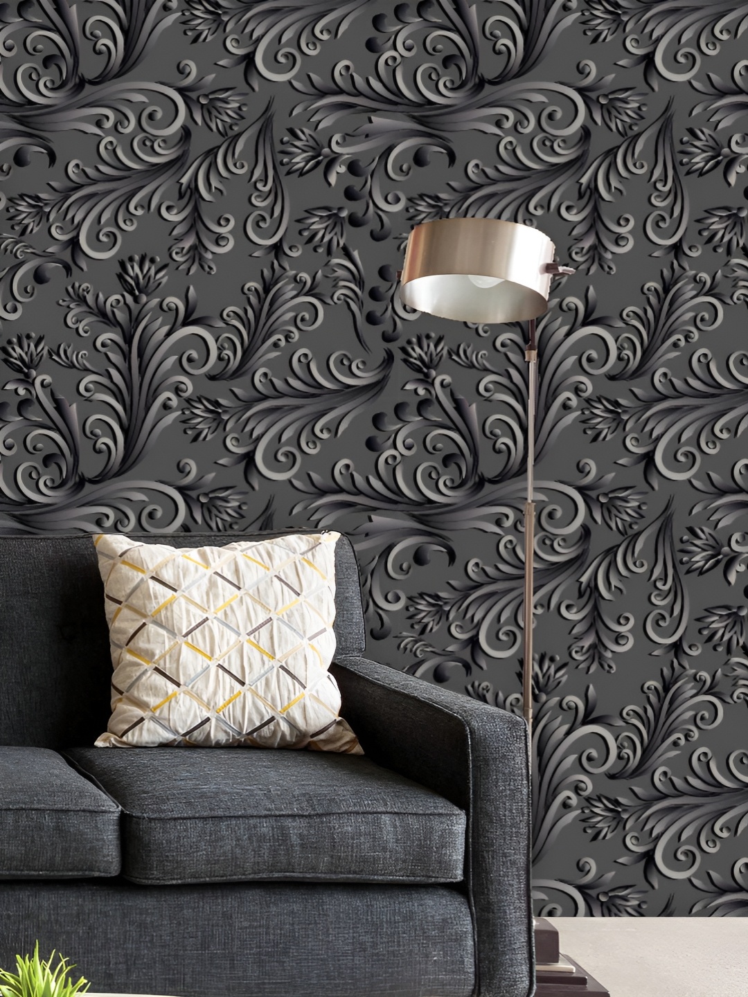 

ArtzFolio Printed UV-Resistant Anti-Bacterial Volumetric Flowers Peel & Stick Wallpaper, Multi