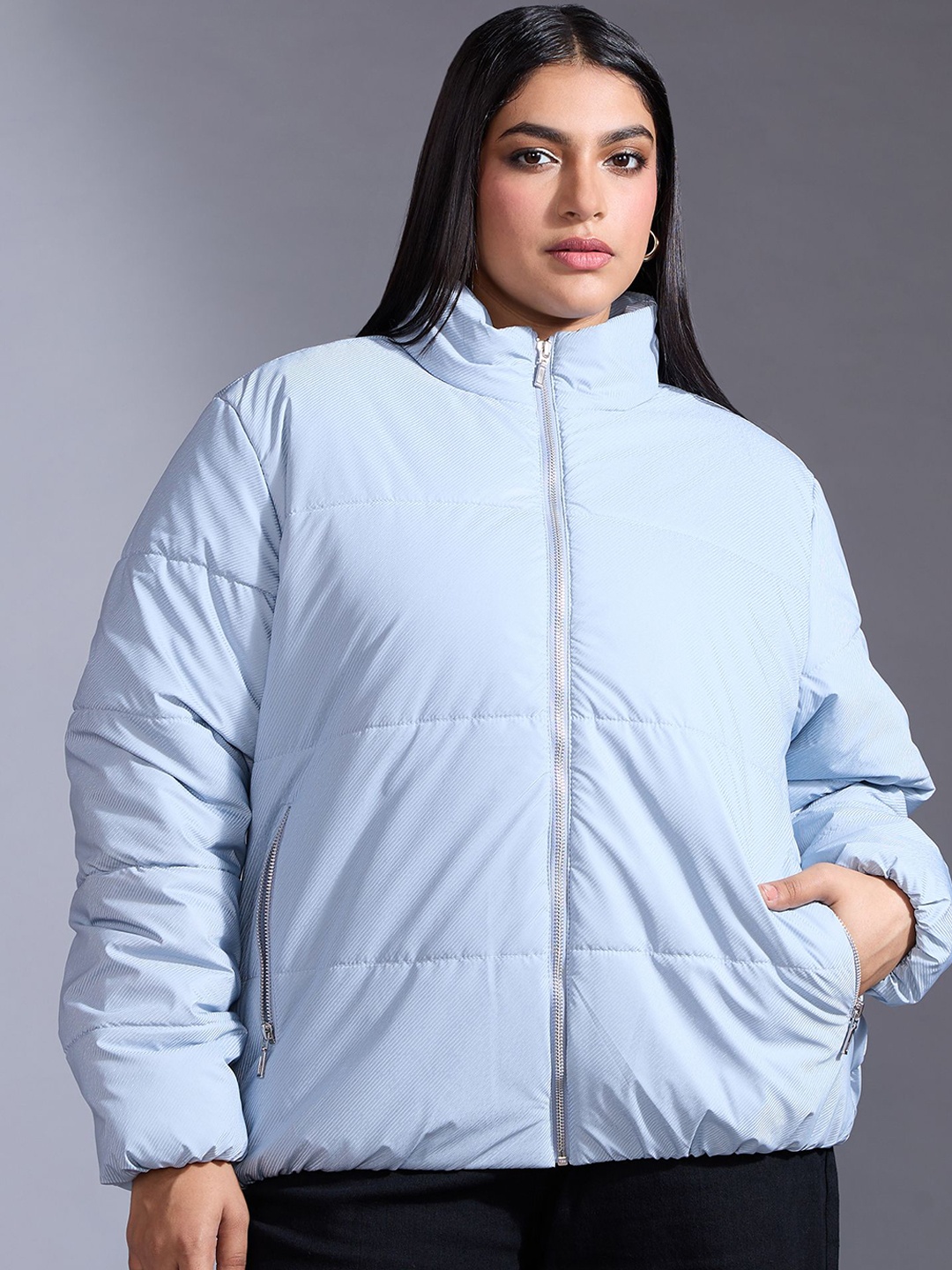 

20Dresses Women Long Sleeves Puffer Jacket, Blue