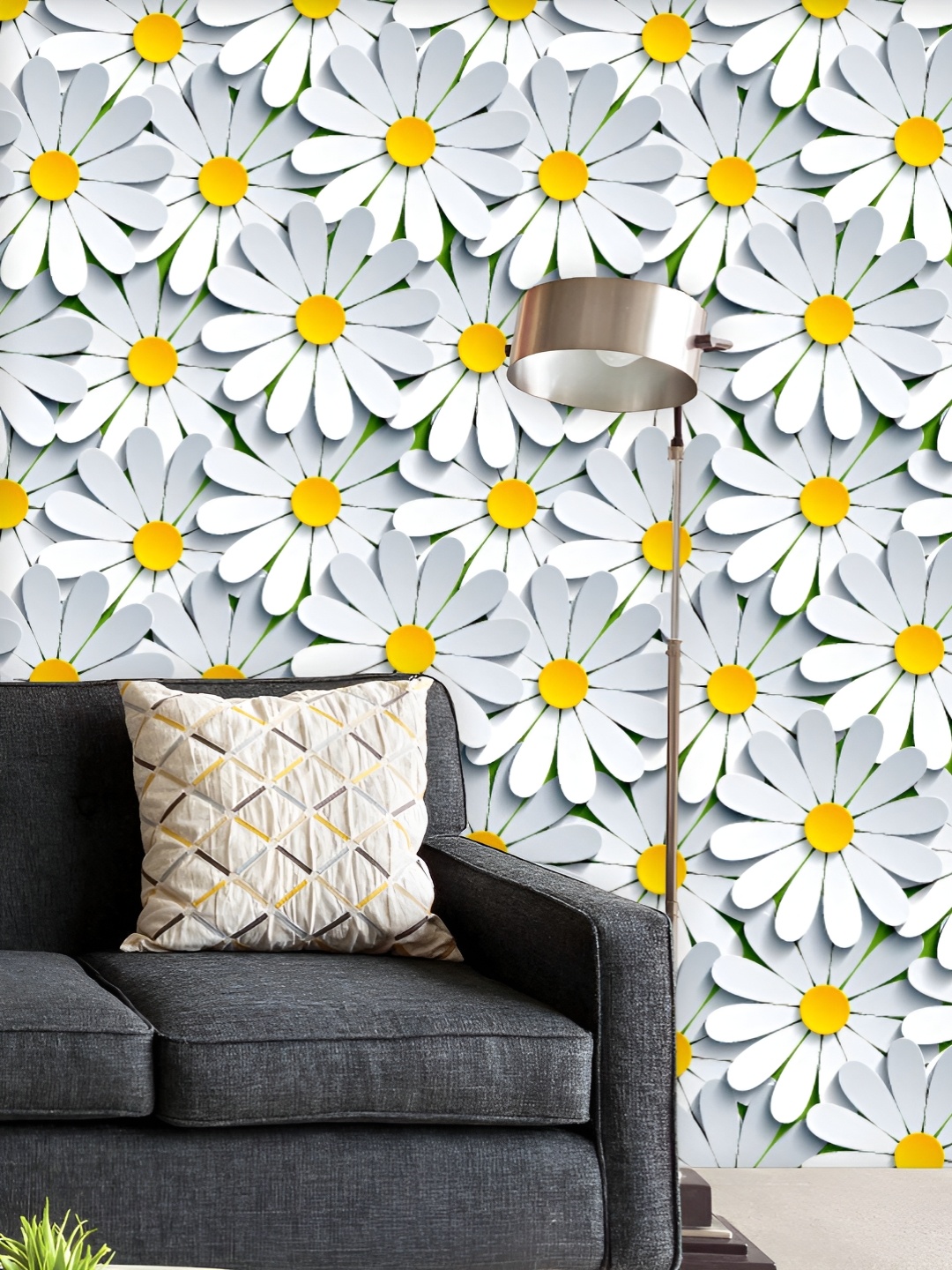 

ArtzFolio Printed UV-Resistant Anti-Bacterial Floral D Pattern Peel & Stick Wallpaper, Multi