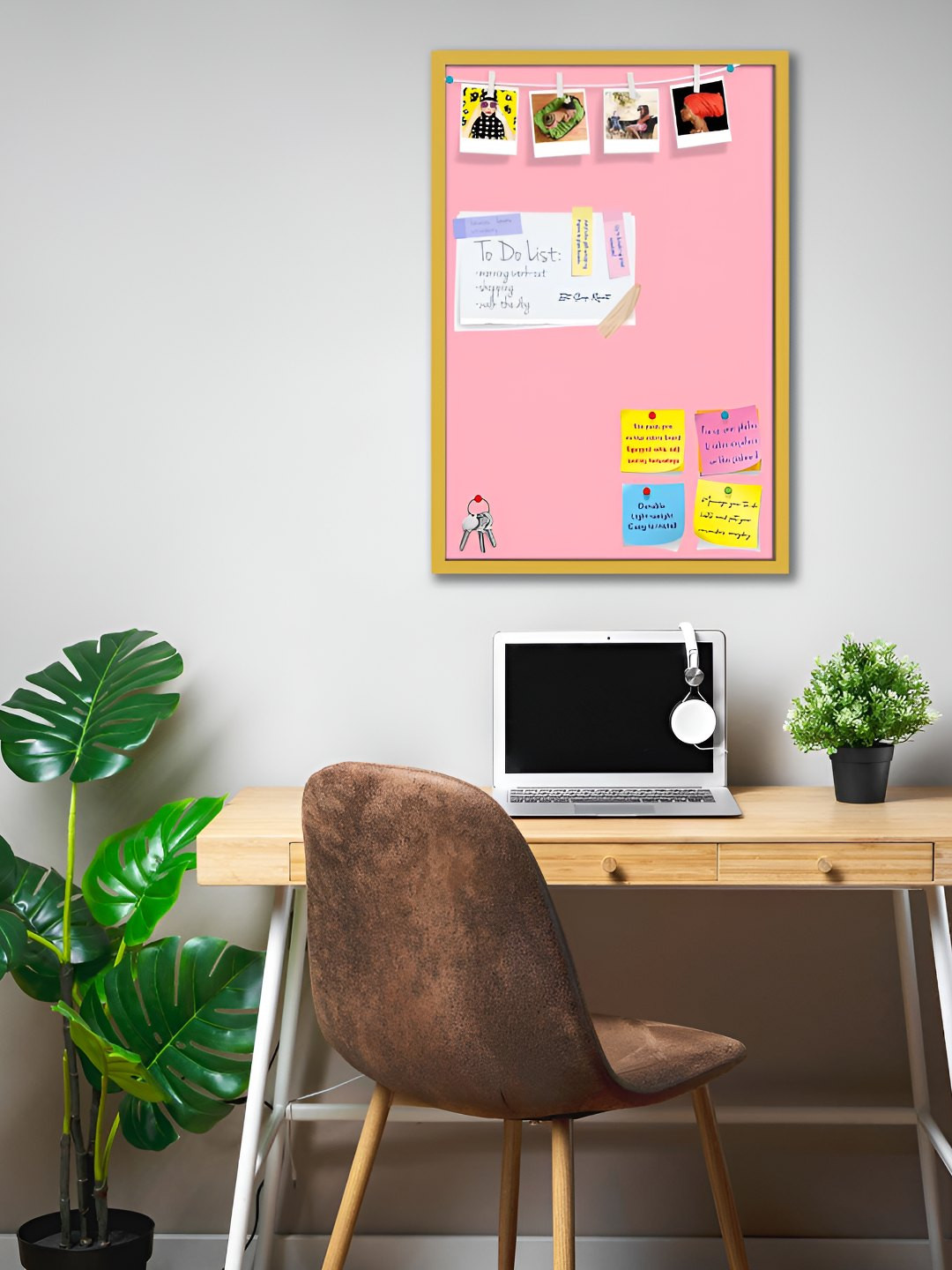 

ArtzFolio Wooden Notice Board, Pink