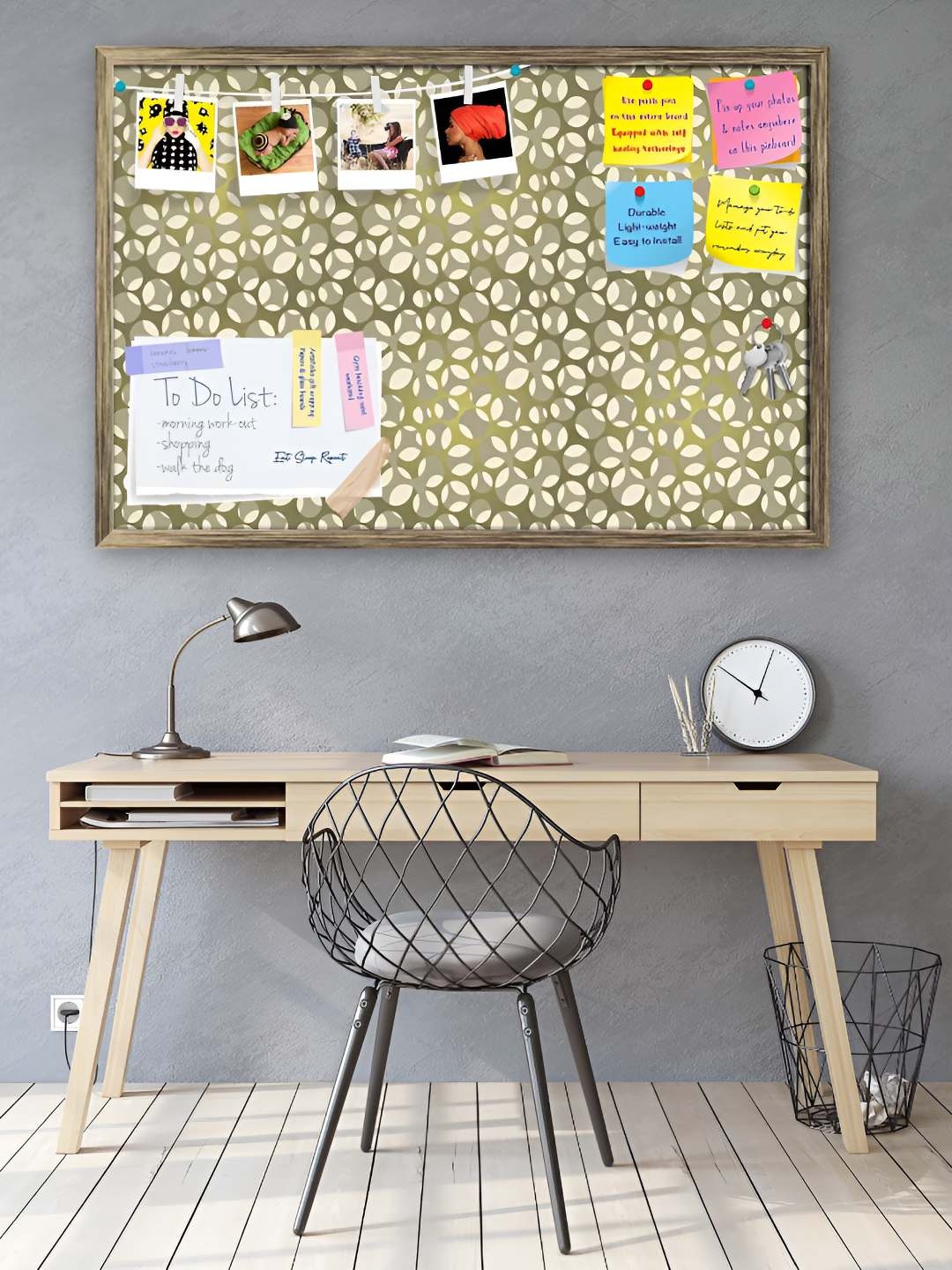 

ArtzFolio Wooden Notice Pin Board, Multi