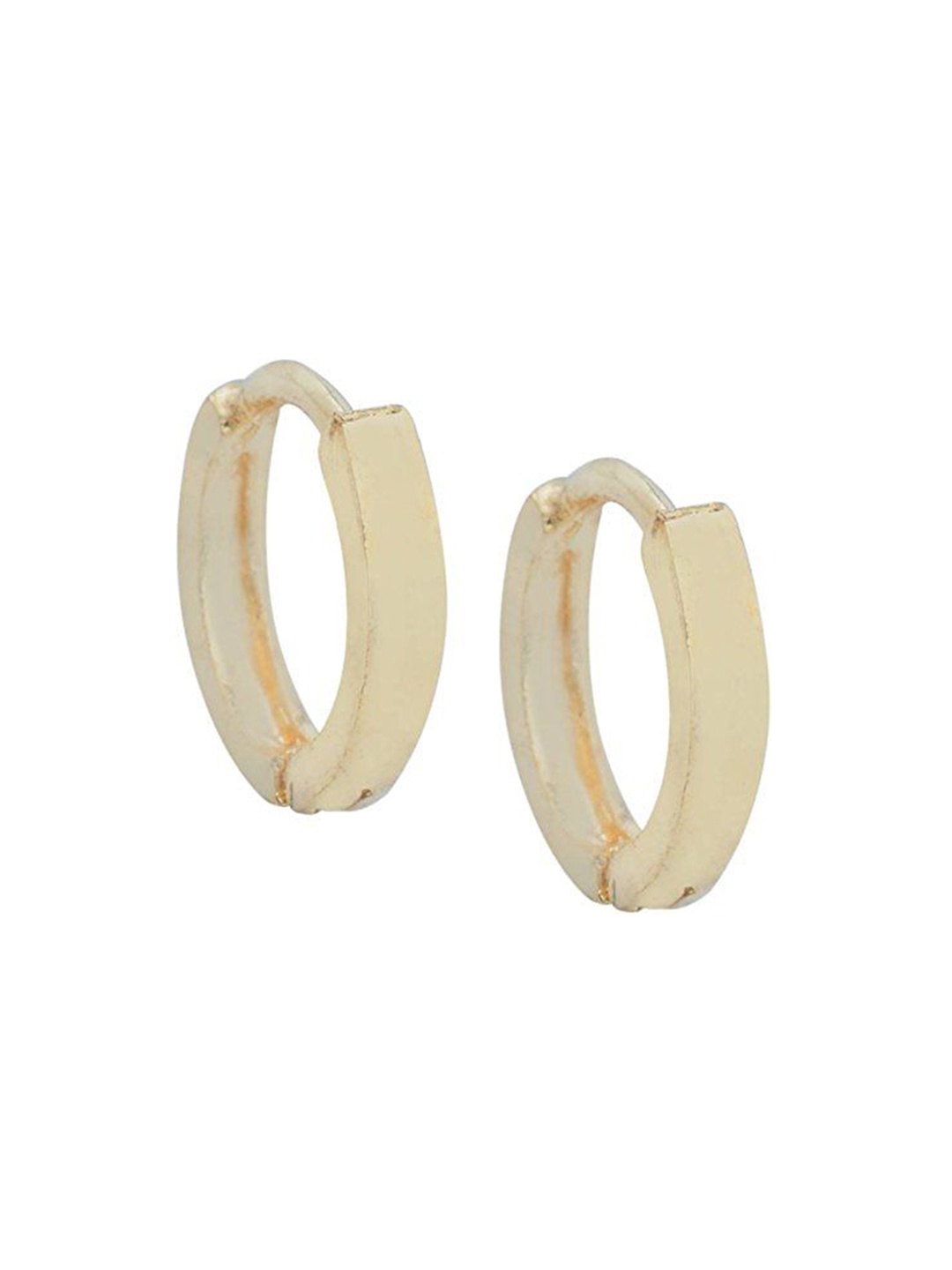 

MEMOIR Gold Plated Contemporary Enamelled Hoop Earrings