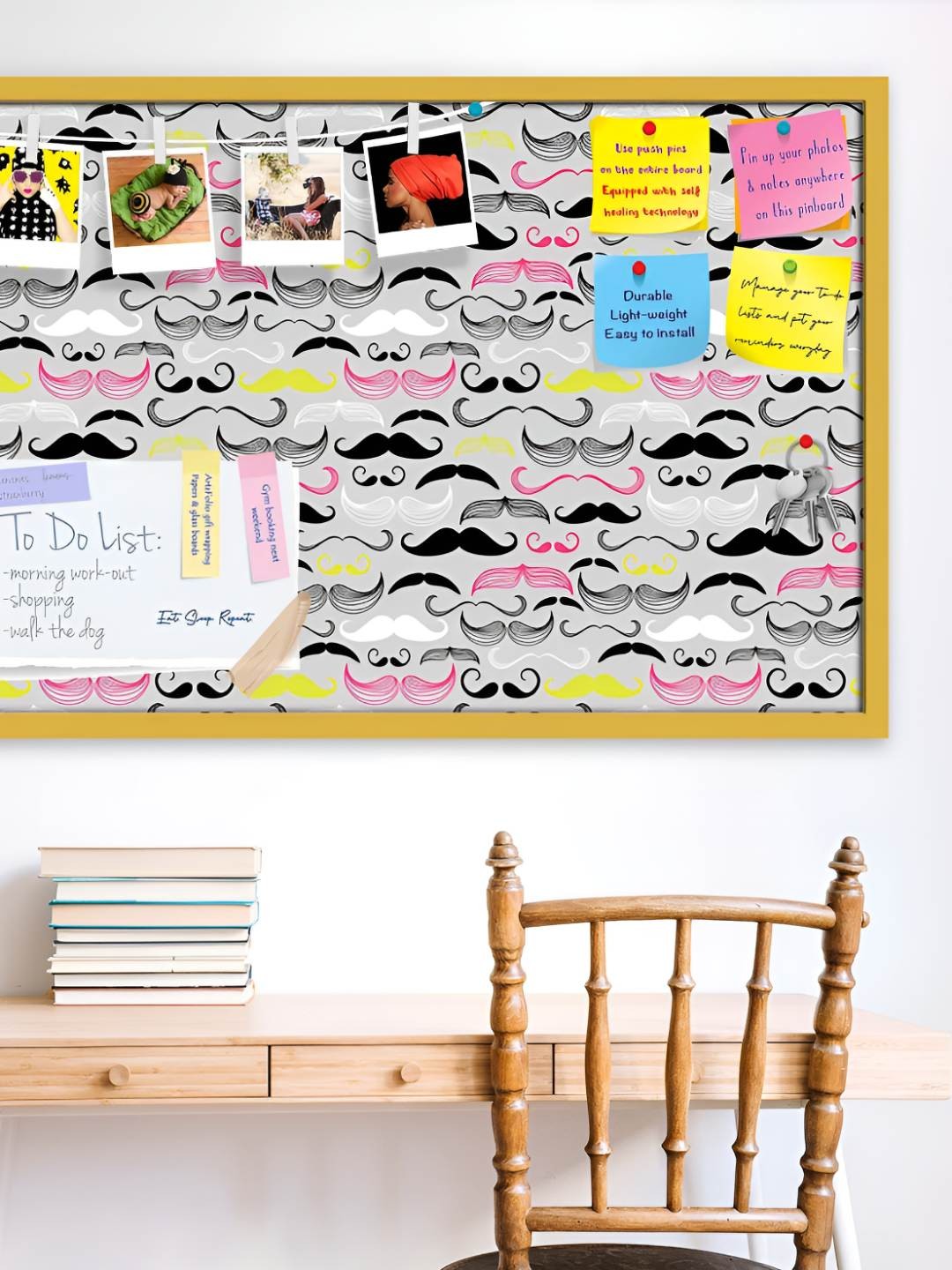 

ArtzFolio Wooden Notice Pin Board, Multi
