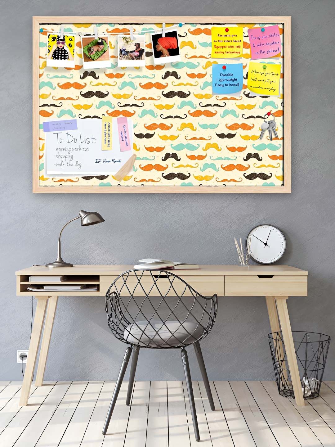 

ArtzFolio Wooden Notice Pin Board, Multi