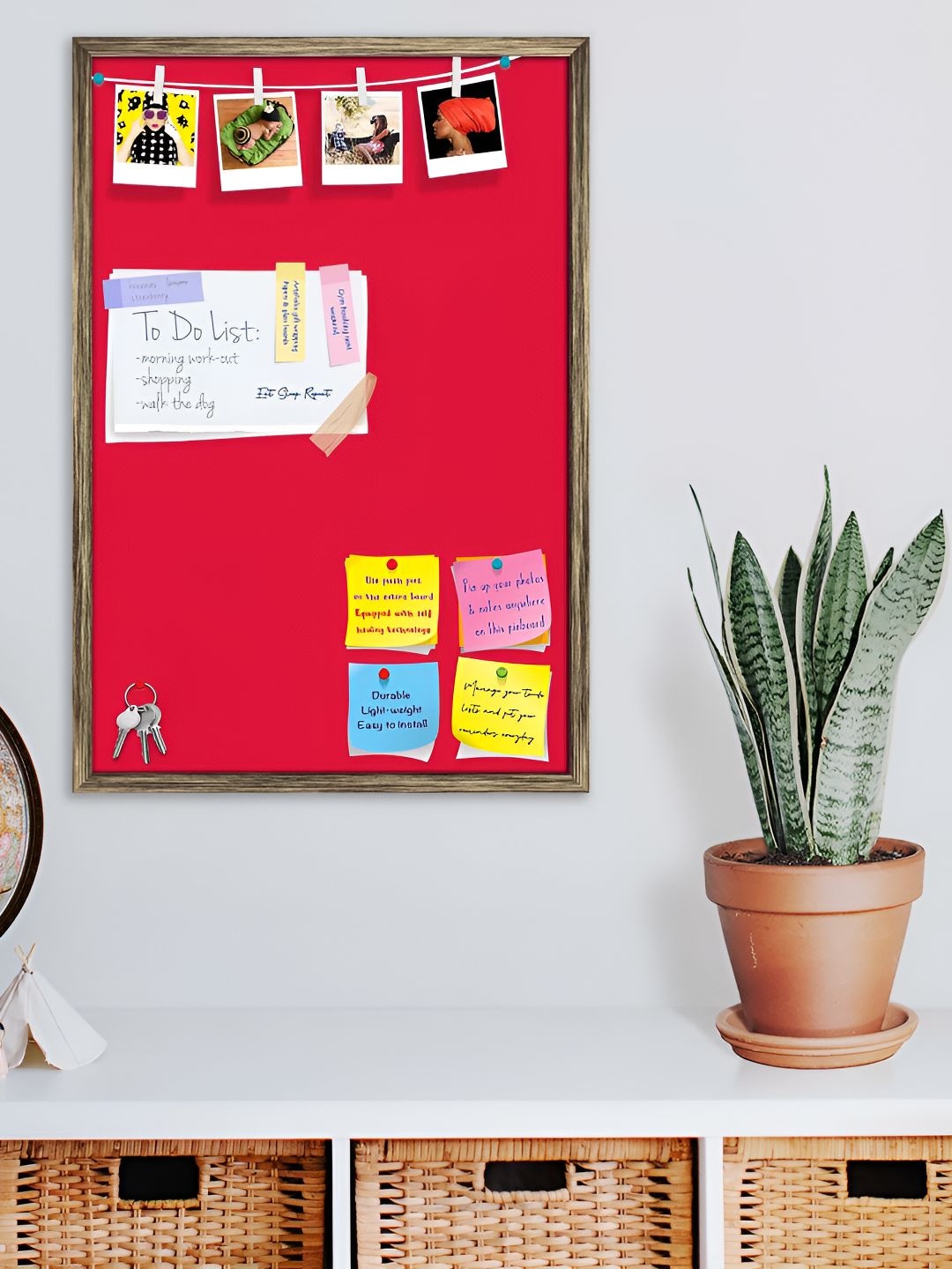 

ArtzFolio Wooden Notice Board, Red