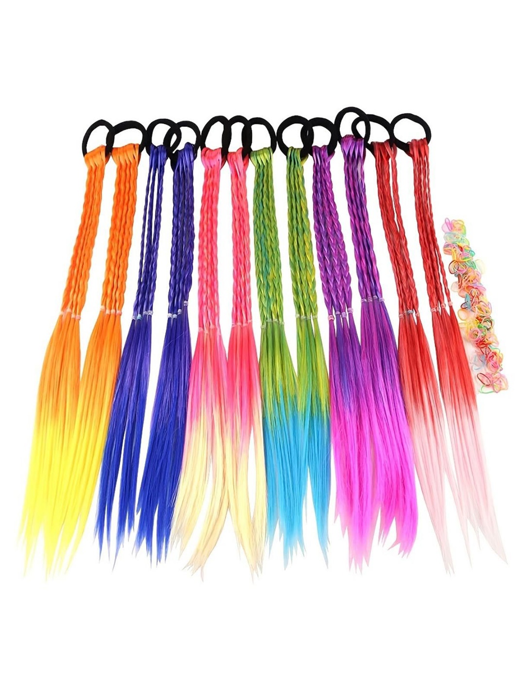 

LYTIX Girls Set Of 12 Twist Braided Hair Ties- Assorted