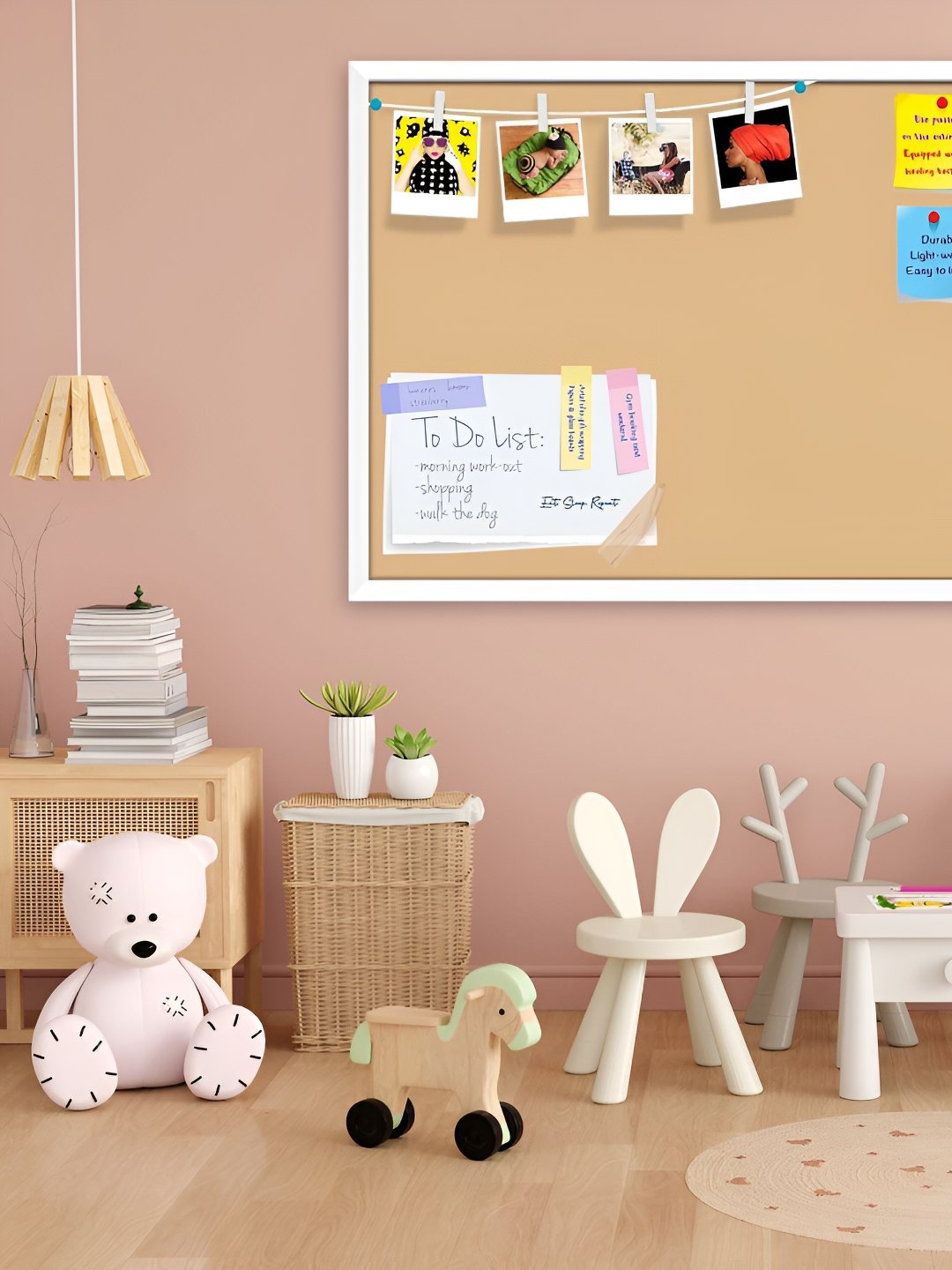 

ArtzFolio Wooden Notice Pin Board, Brown