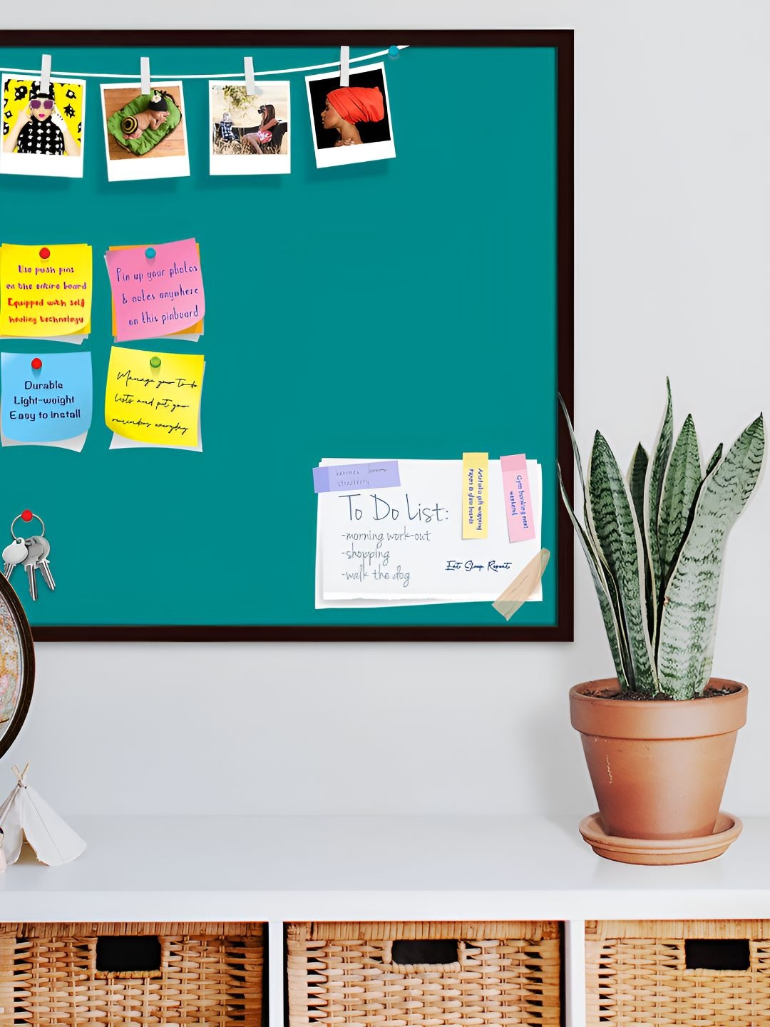 

ArtzFolio Wooden Notice Pin Board, Green