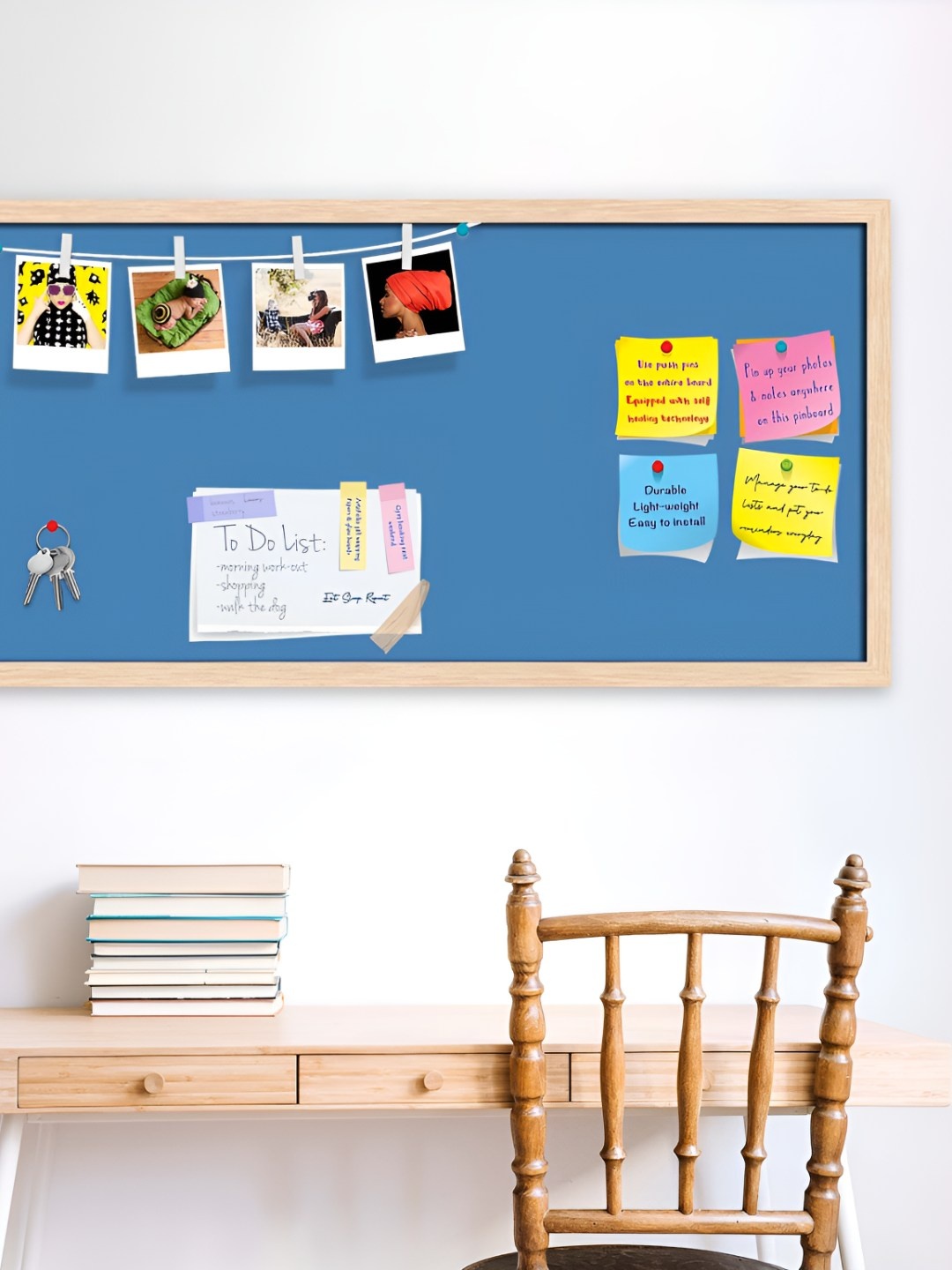 

ArtzFolio Wooden Notice Pin Board, Blue