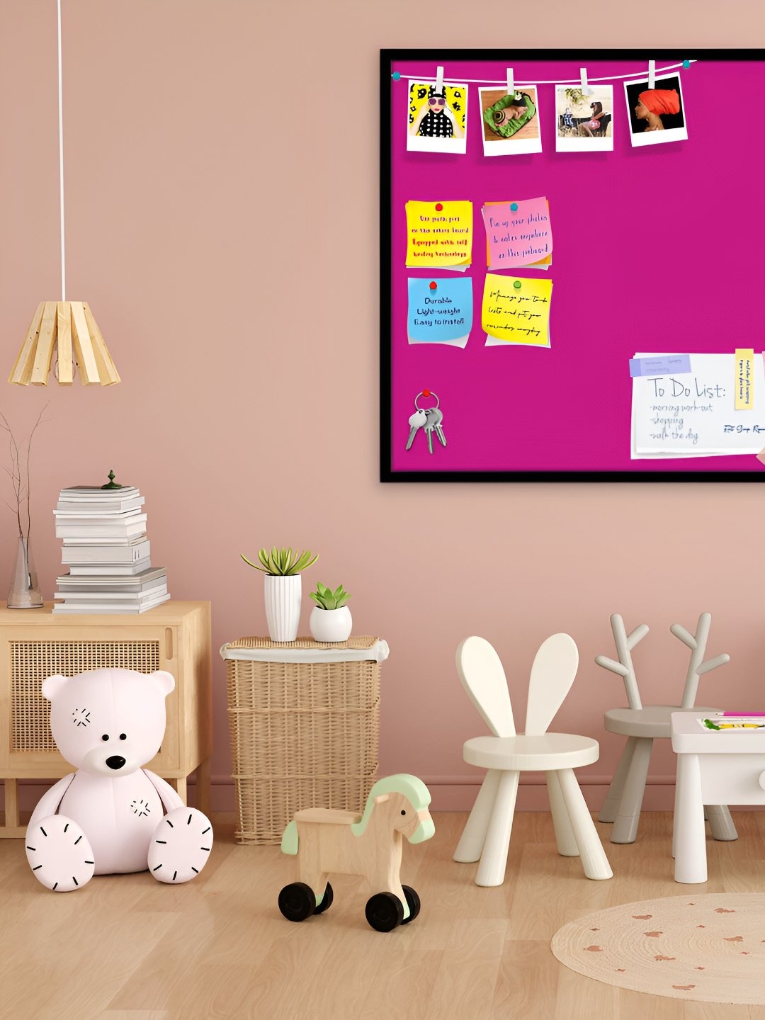 

ArtzFolio Wooden Notice Board, Pink