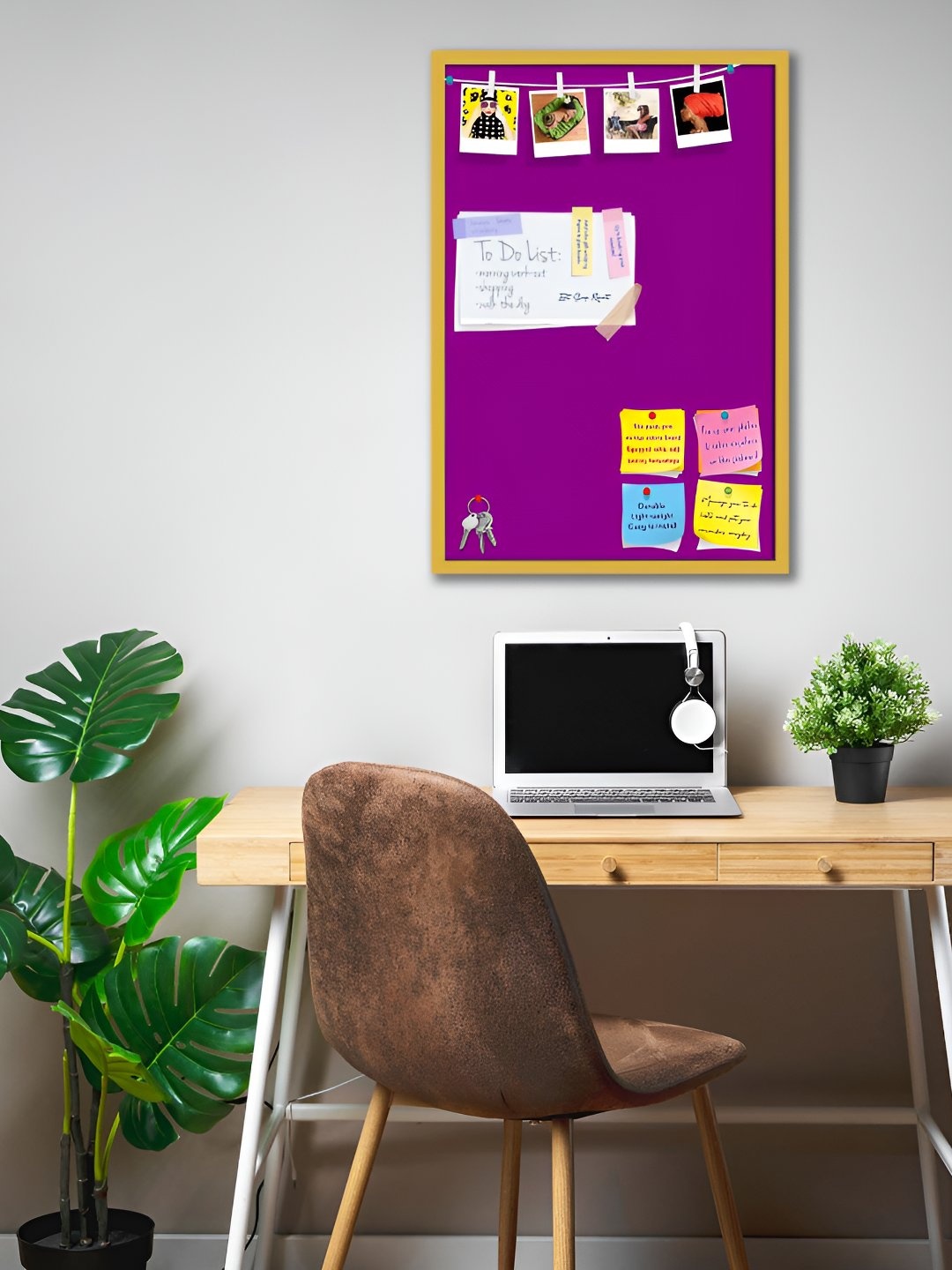 

ArtzFolio Wooden Notice Board, Purple