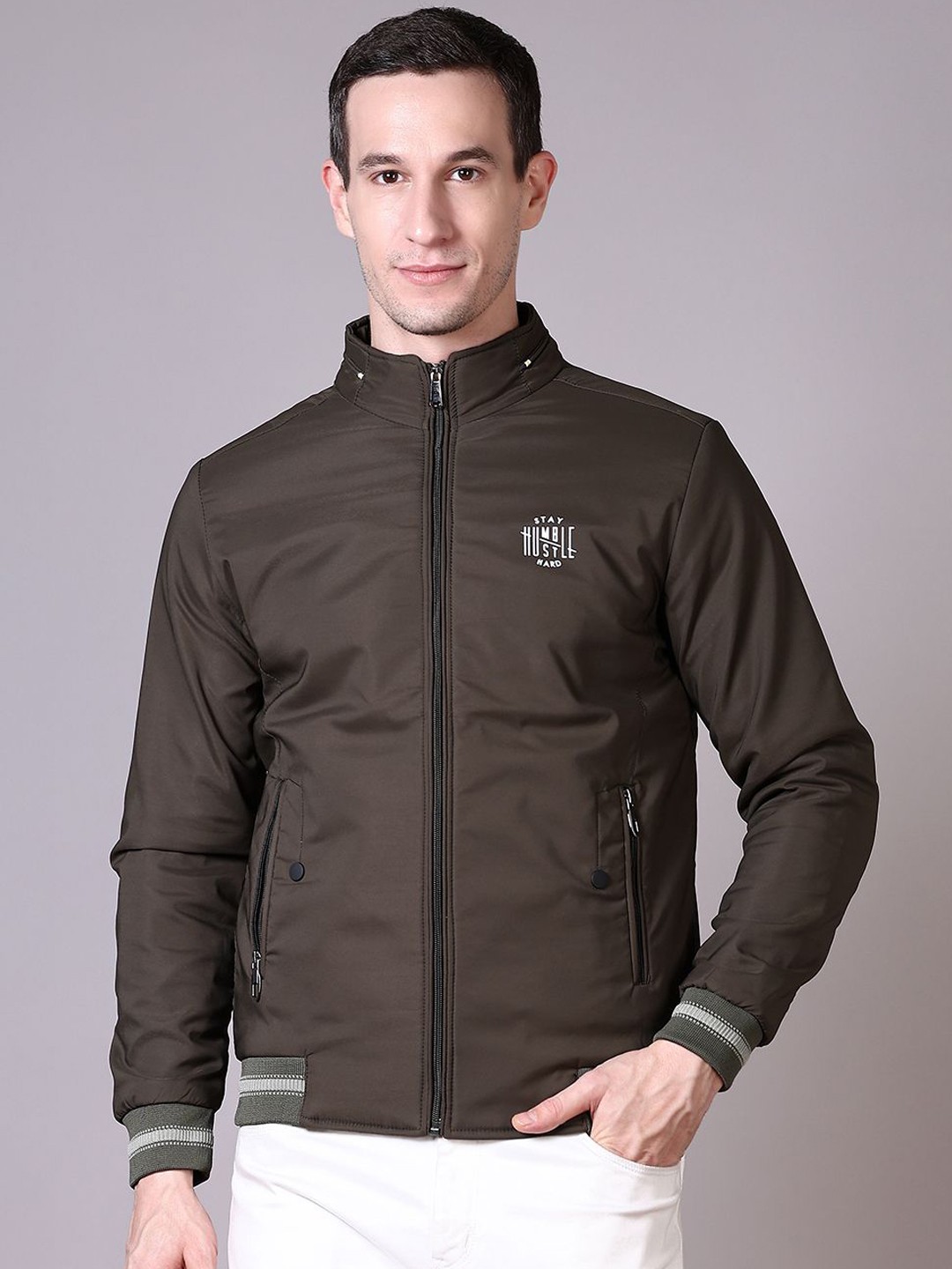 

V-Mart Men Bomber Jacket, Olive