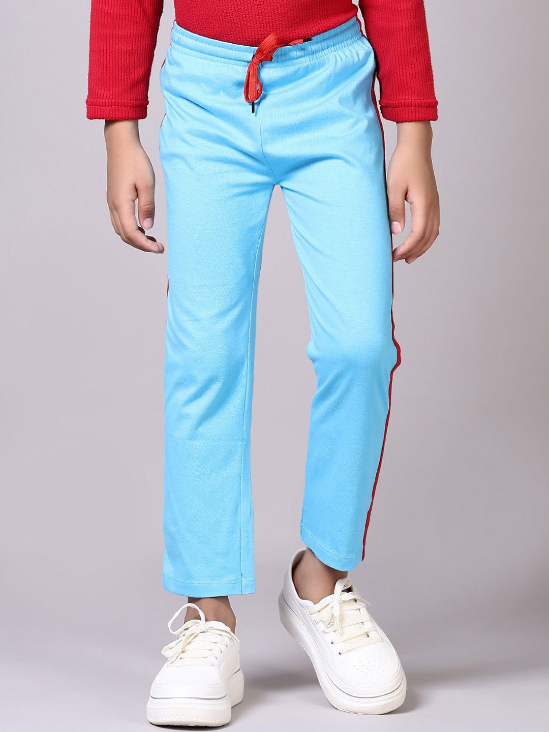 

V-Mart Boys Mid-Rise Cotton Jogger Track Pant, Blue