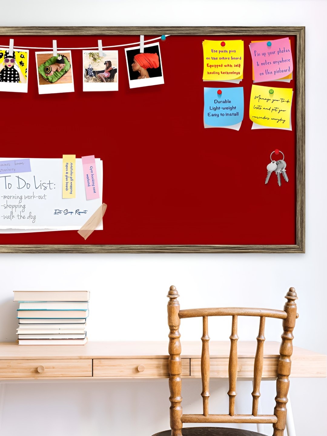

ArtzFolio Wooden Notice Board, Red