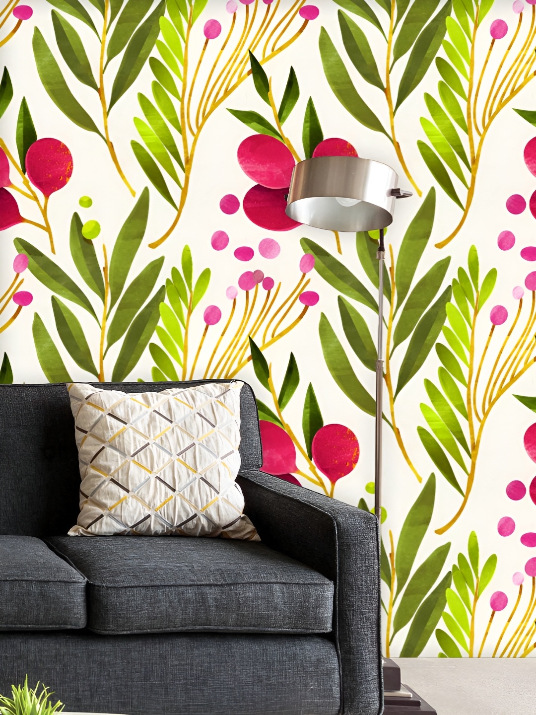 

ArtzFolio Printed UV-Resistant Anti-Bacterial Botanical Floral Peel & Stick Wallpaper, Multi