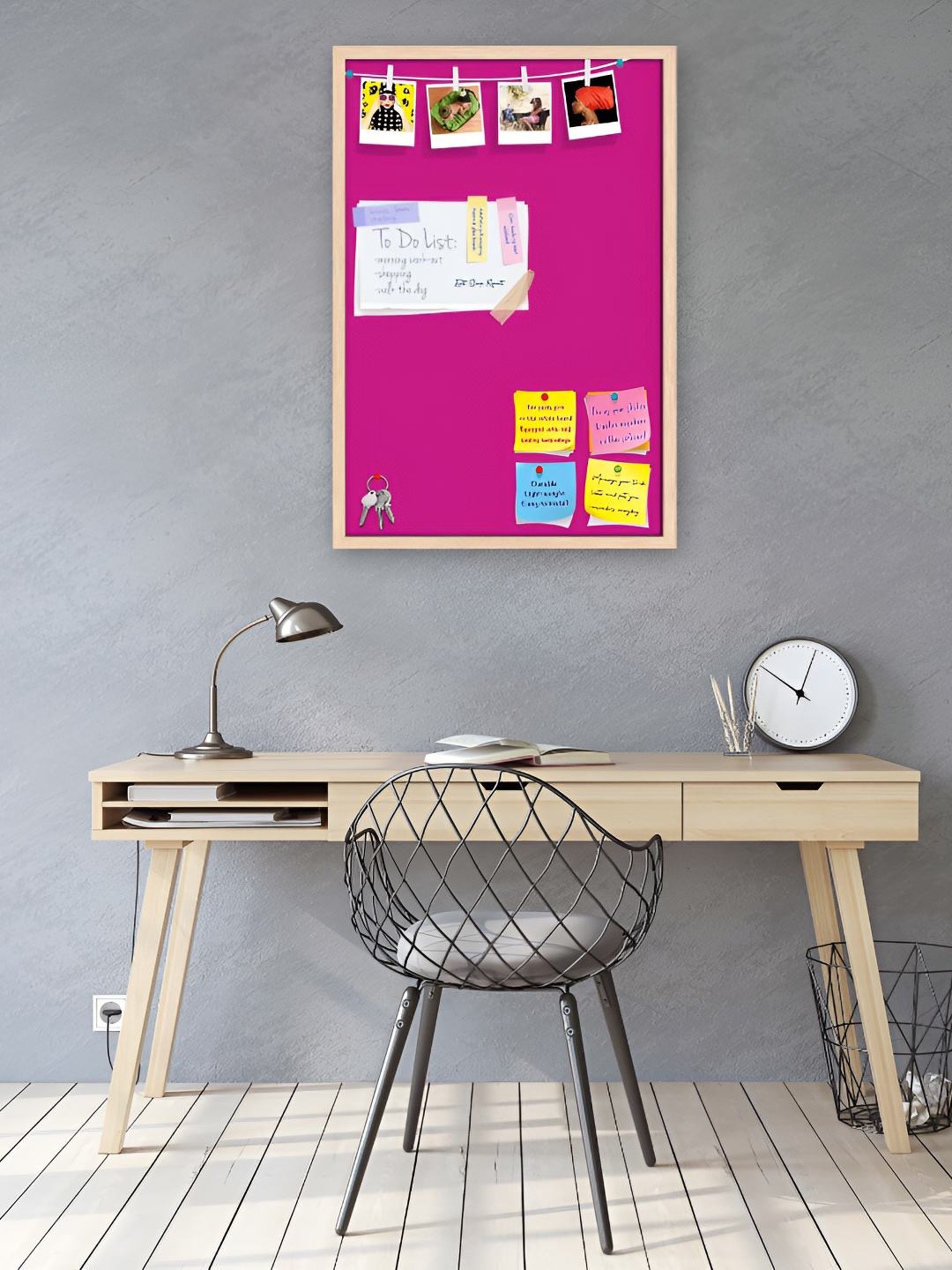 

ArtzFolio Wooden Notice Board, Pink