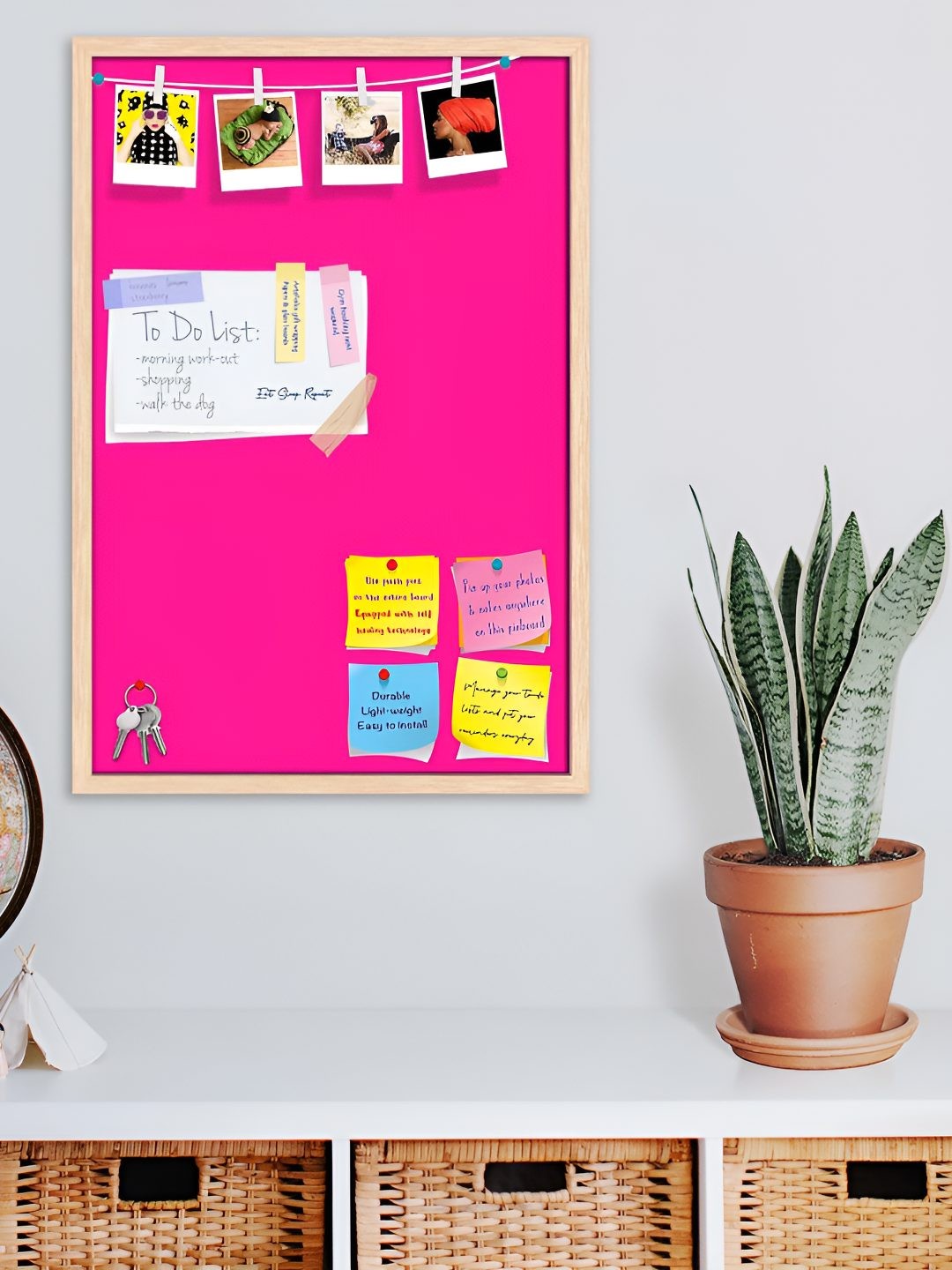 

ArtzFolio Wooden Notice Board, Pink