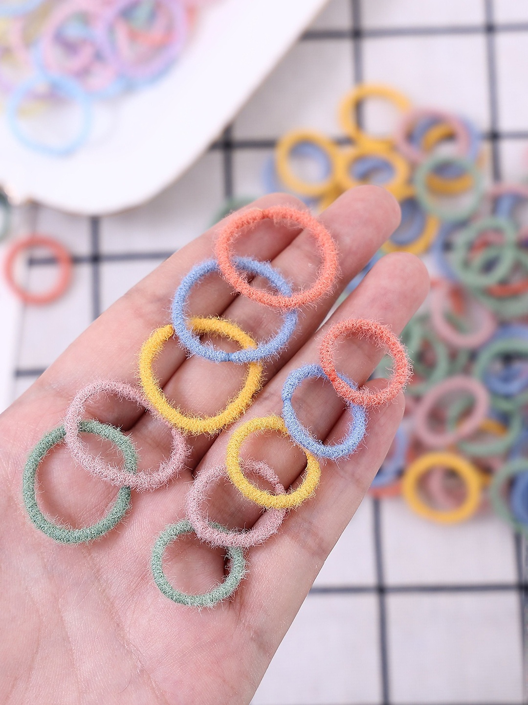 

LYTIX Girls Set Of 50 Small Elastic Hair Ties- Assorted