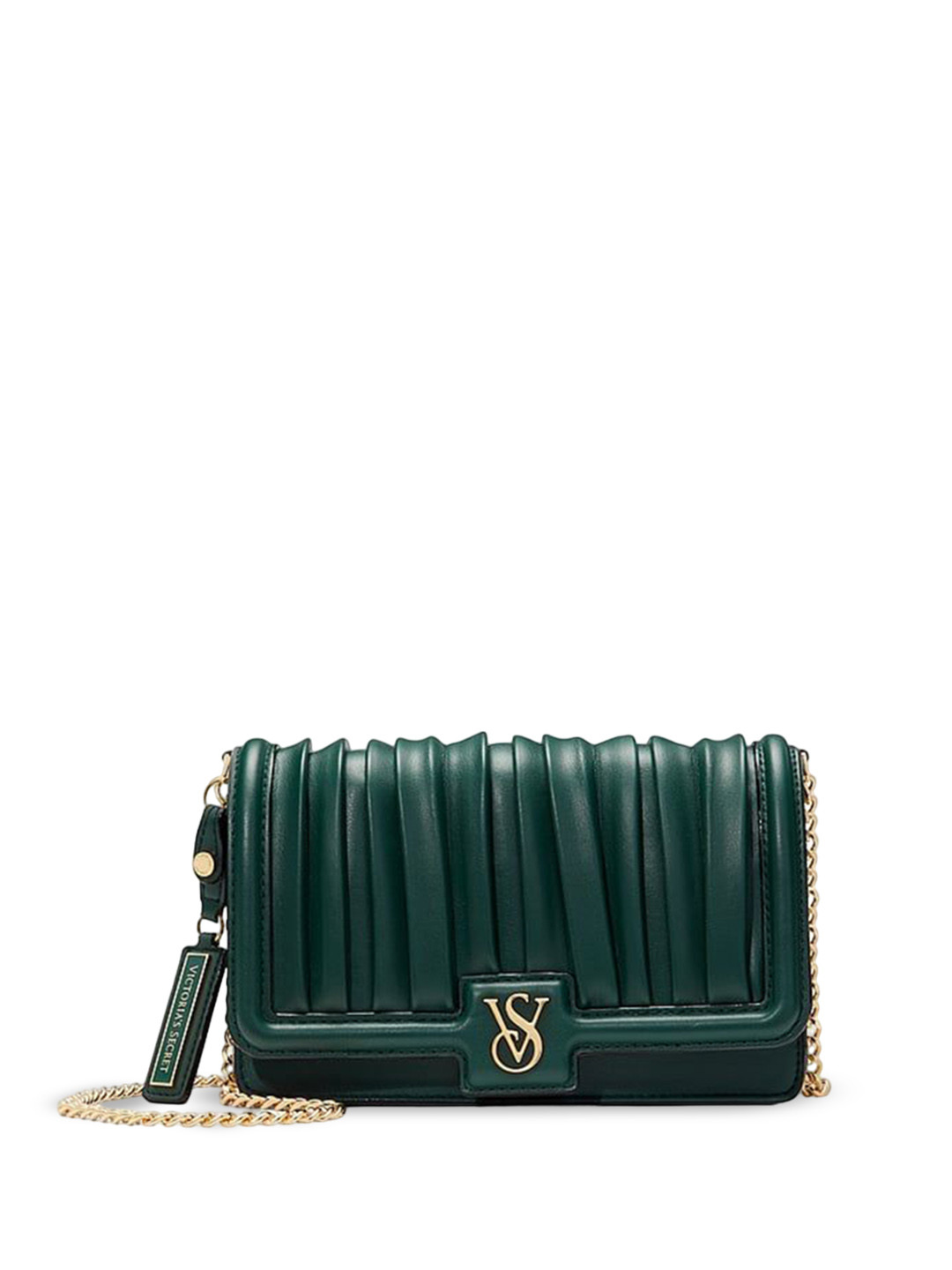 

Victoria's Secret PU Half Moon Sling Bag with Tasselled, Green