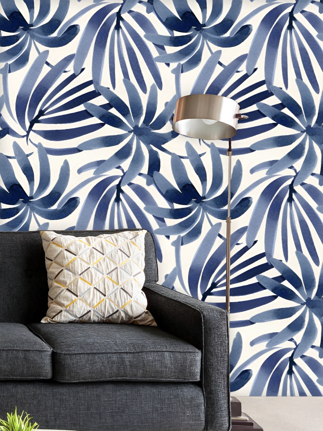 

ArtzFolio Printed UV-Resistant Anti-Bacterial Watercolor Floral Pattern Peel & Stick Wallpaper, Multi