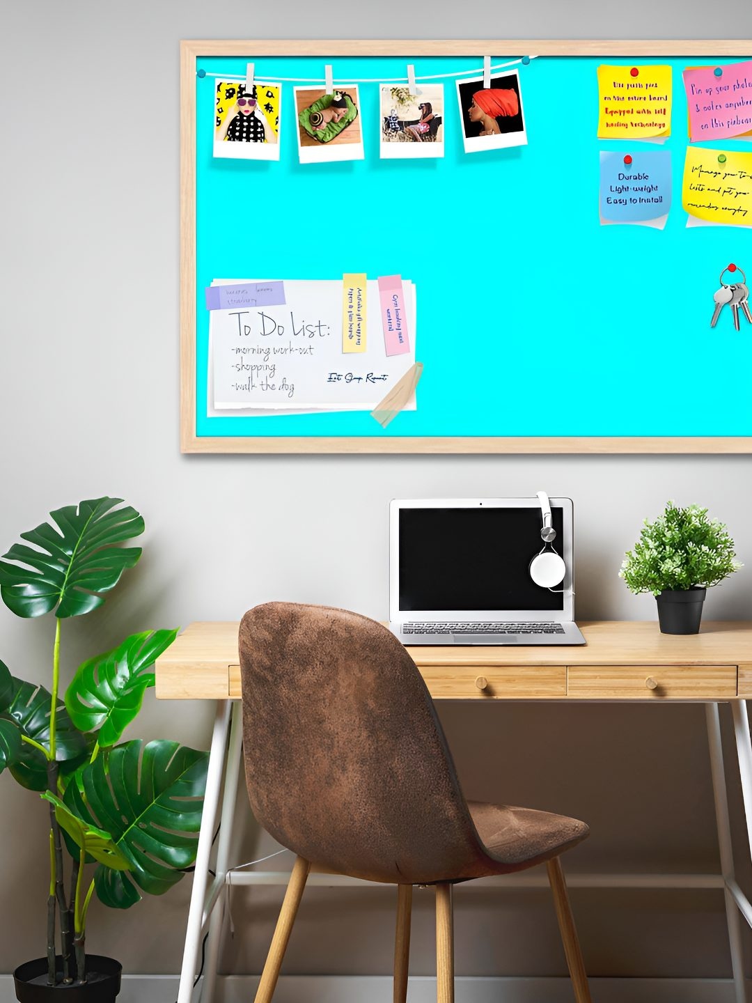 

ArtzFolio Wooden Notice Pin Board, Blue