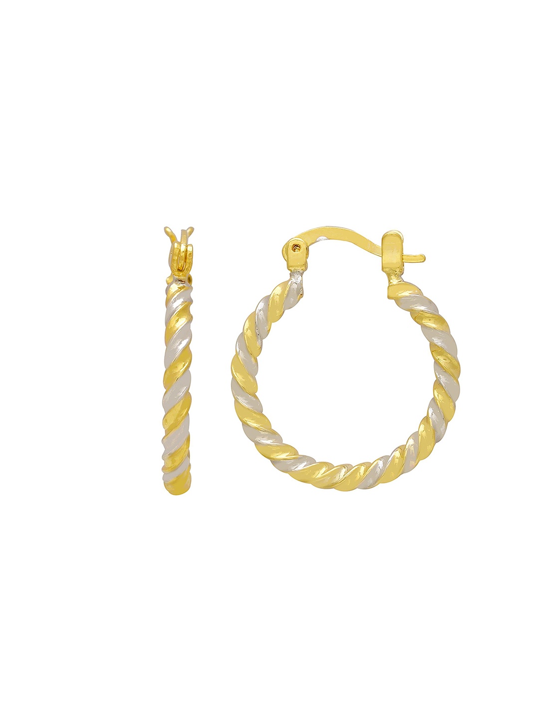 

MEMOIR Gold-Plated Contemporary Hoop Earrings