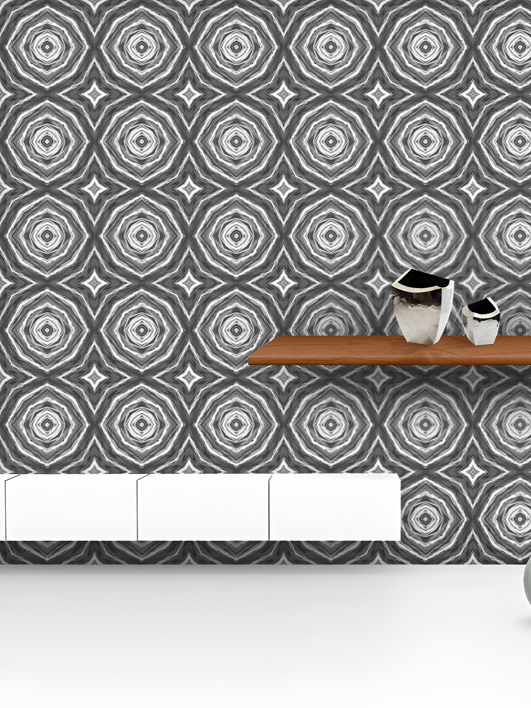 

ArtzFolio Printed UV-Resistant Anti-Bacterial Multicolored Lines Peel & Stick Wallpaper, Multi